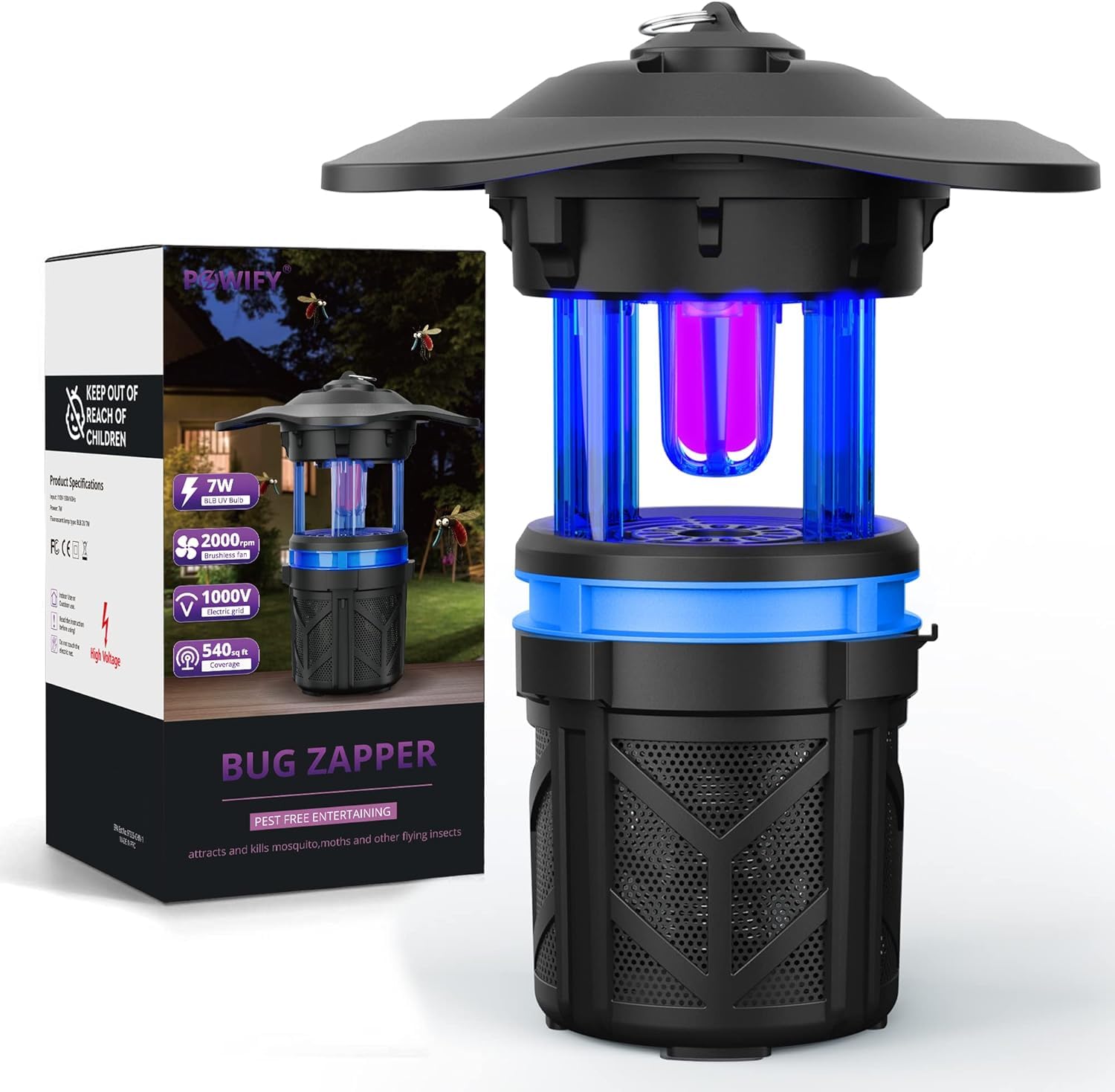 Mosquito Trap Outdoor, Bug Zapper with Fluorescent UV Light, Mosquito Zapper with Suction Fan and 1000V Grid Combination, Fly Trap Mosquito (B0D46ZQVL1) Amazon Price History, Amazon Price Tracker