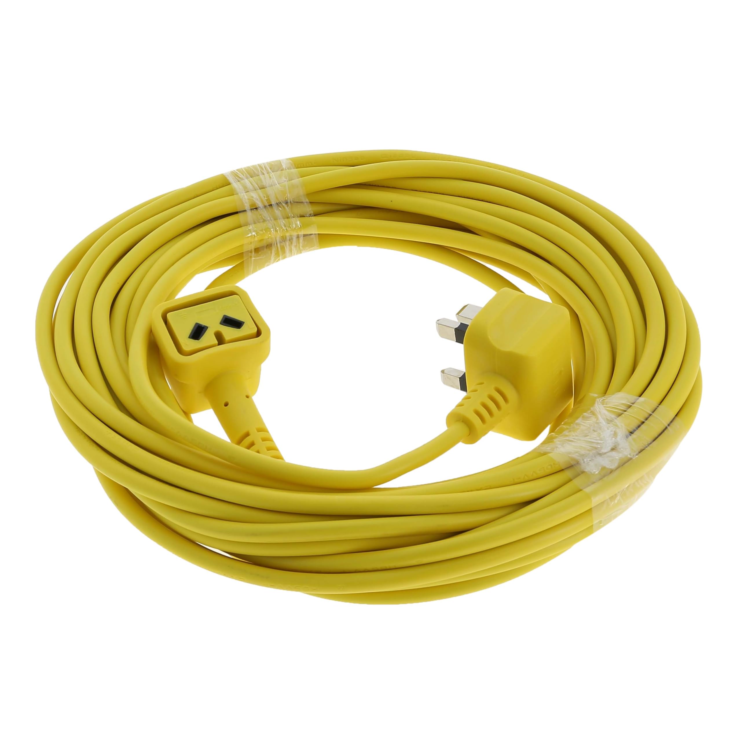 Masterpart Yellow Vacuum Power Cord Cable 12 Metres Flex Lead 2 Core 1.00Mm Compatible With Numatic Vacuum Cleaners