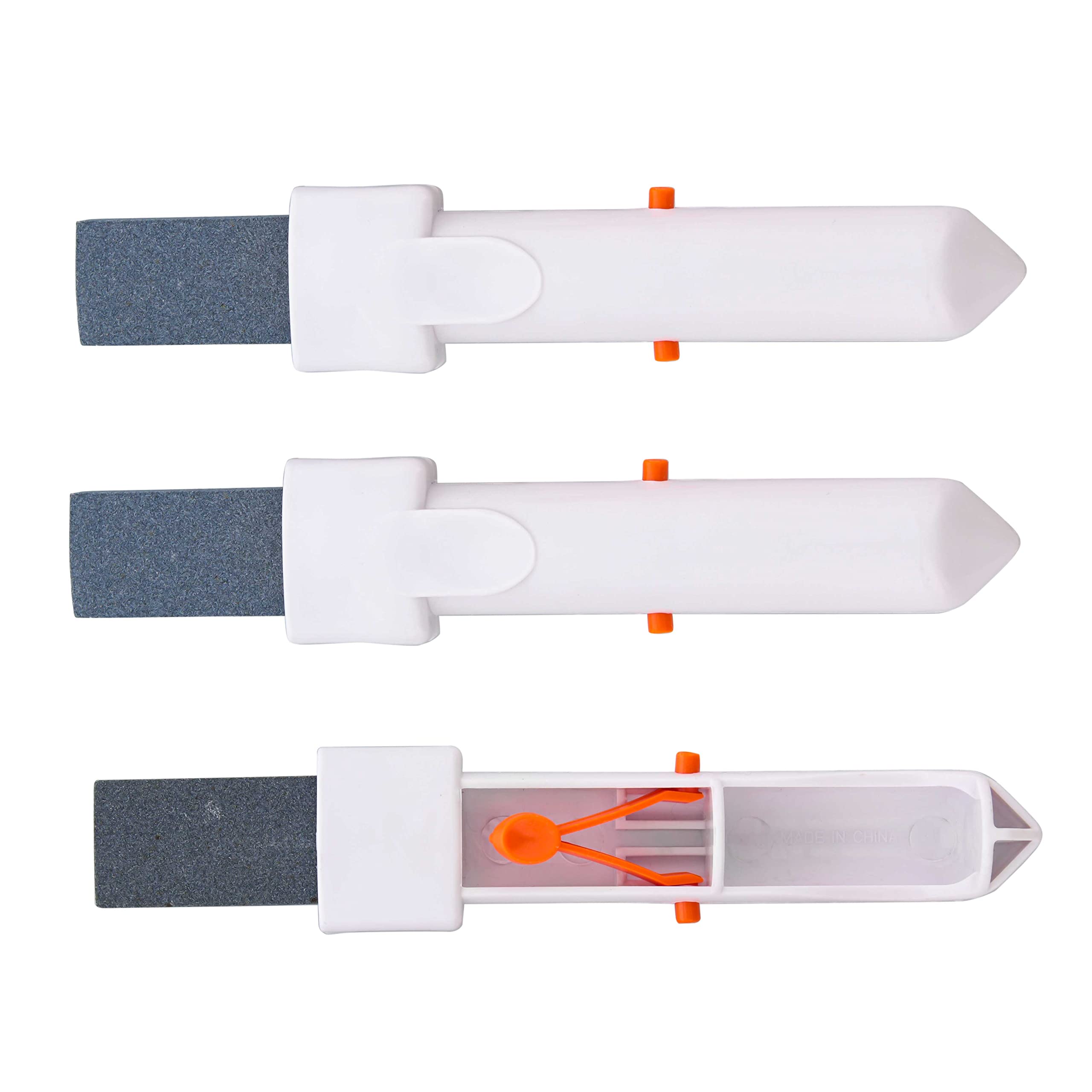 U.S. Pool SupplyPool Cleaning Pumice Stone with Pole Handle, 3 Pack - Clean Remove Rust Stains on Concrete, Calcium Build-Up on Tiles, Scrub Debris Off Walls, Floors, Steps, Corners, Multi