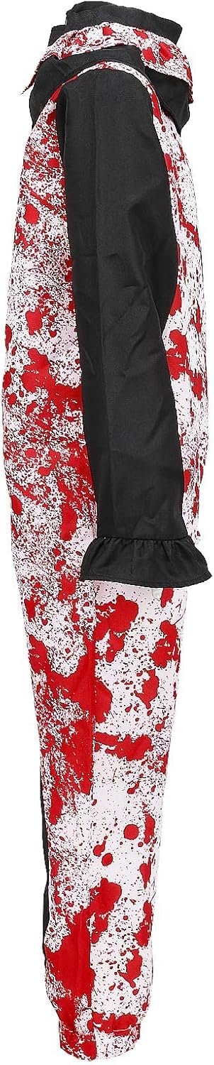 Art The Clown Costume Terrifying Costume Kids Scary Killer Clown Halloween Cosplay Full Set Outfits with Mask - Image 3