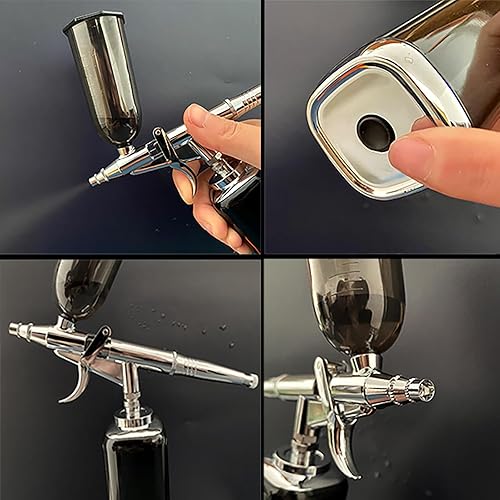 Miniatura 5 de Kit de Aerógrafo de Alto Flujo de Aire, Compresor de Aerógrafo Portátil, Aerógrafo Inalámbrico Recargable, Mini Aerógrafo, Pistola de Aerógrafo