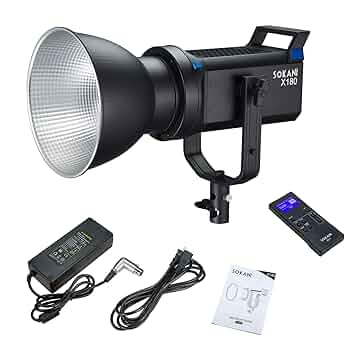 Sokani 80W COB X60 LEDビデオライト Amazon | Sokani X60 バッグキット付きCOB LEDビデオライト、80W