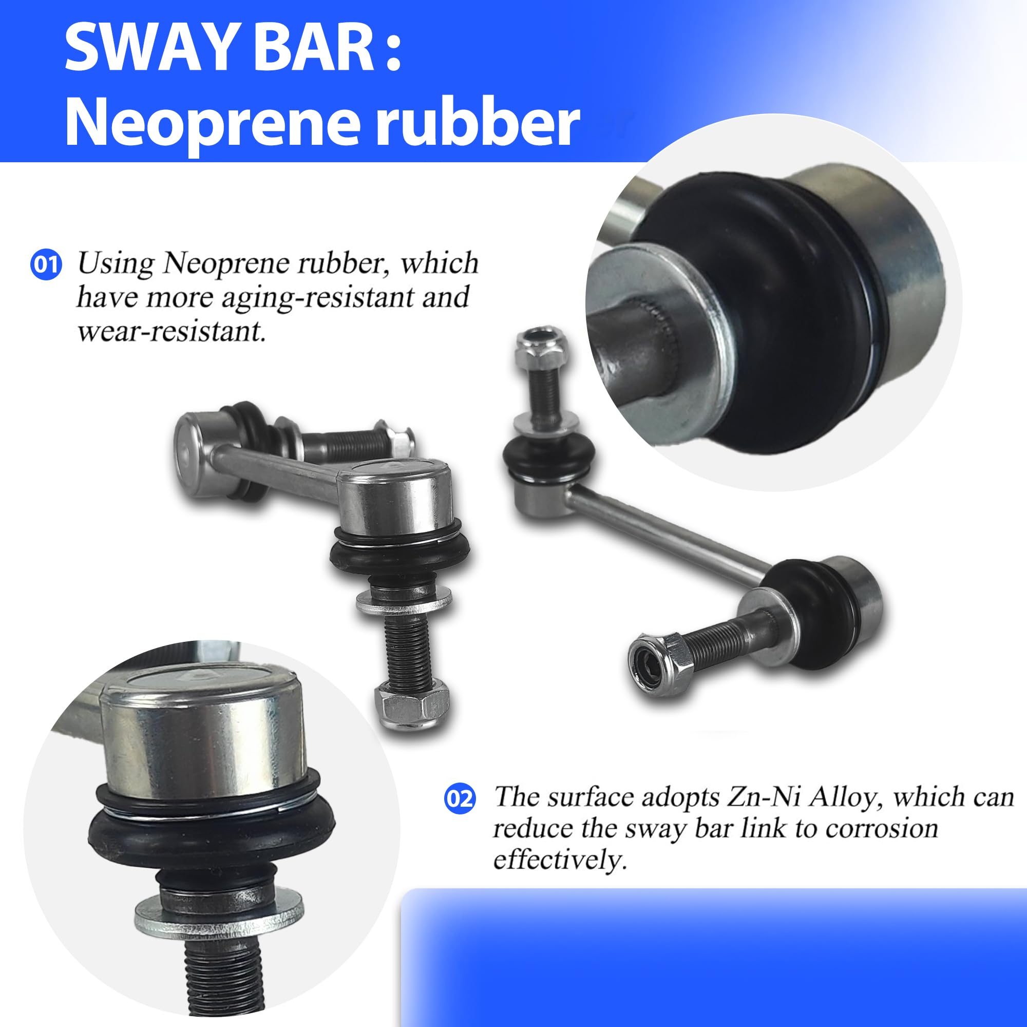 Amazon.com: Yojunauto Front Suspension Stabilizer Bar Link Kit