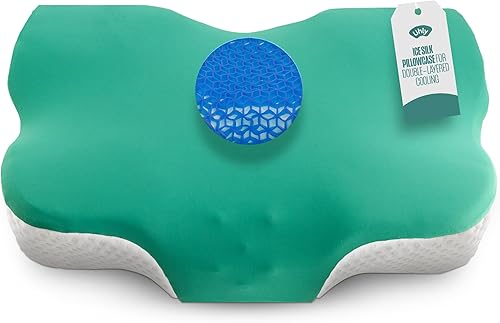 Almohada cervical ergonómica de espuma viscoelástica para aliviar el dolor de cuello, almohada ortopédica de contorno ajustable para dormir, gel