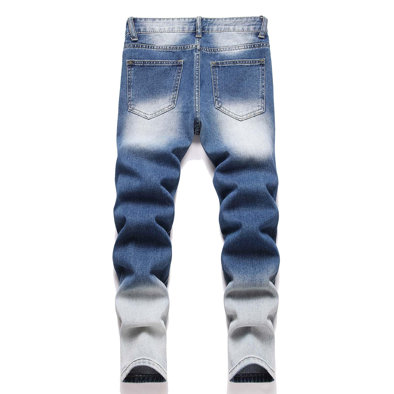 Genérico Jeans niño Pantalón Largo Infantil Vaquero Denim Roto Estilo Calle Casual cómodo Moda Juvenil Diario