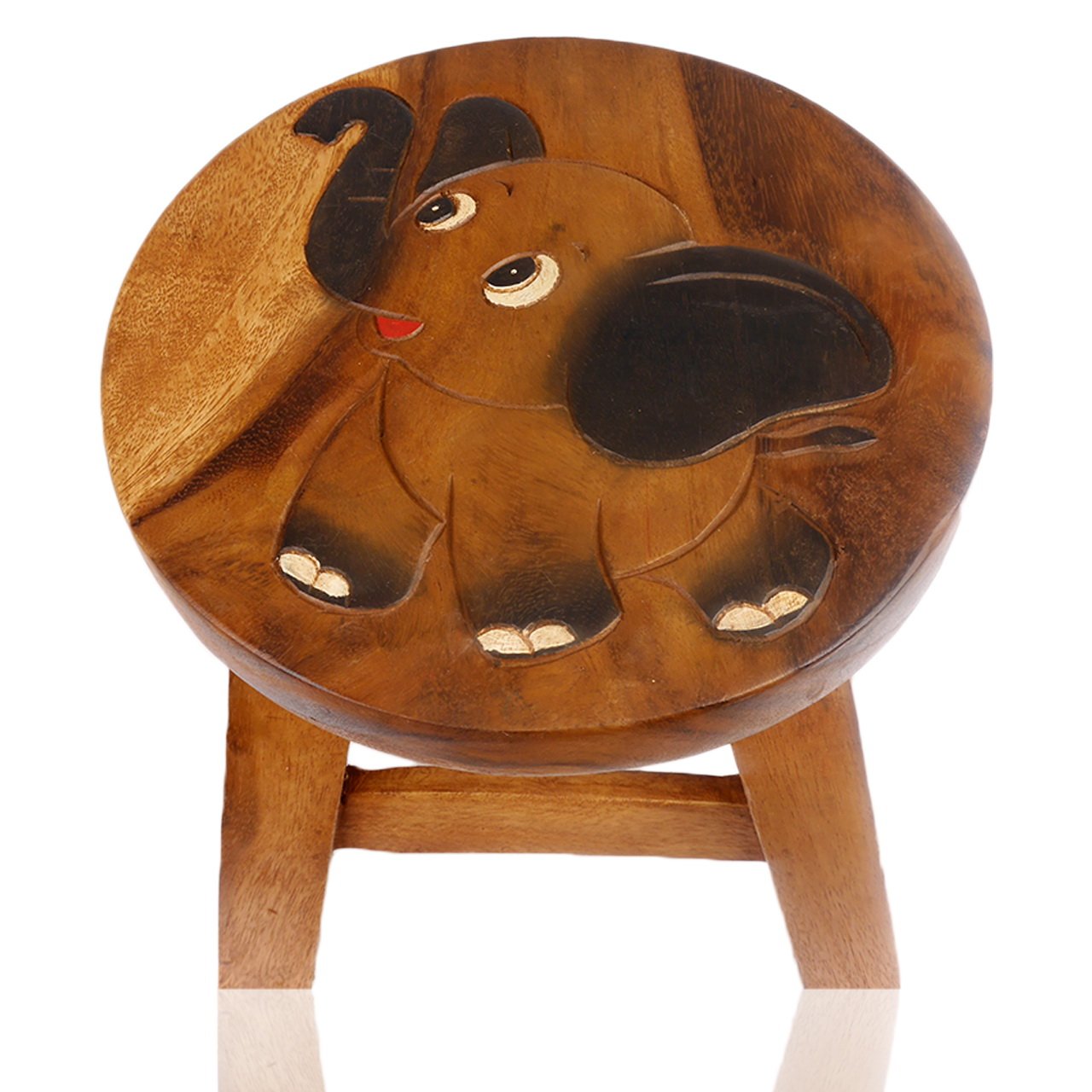 ART-CRAFT Vielseitiger Kinderhocker Holzhocker rund aus Mass