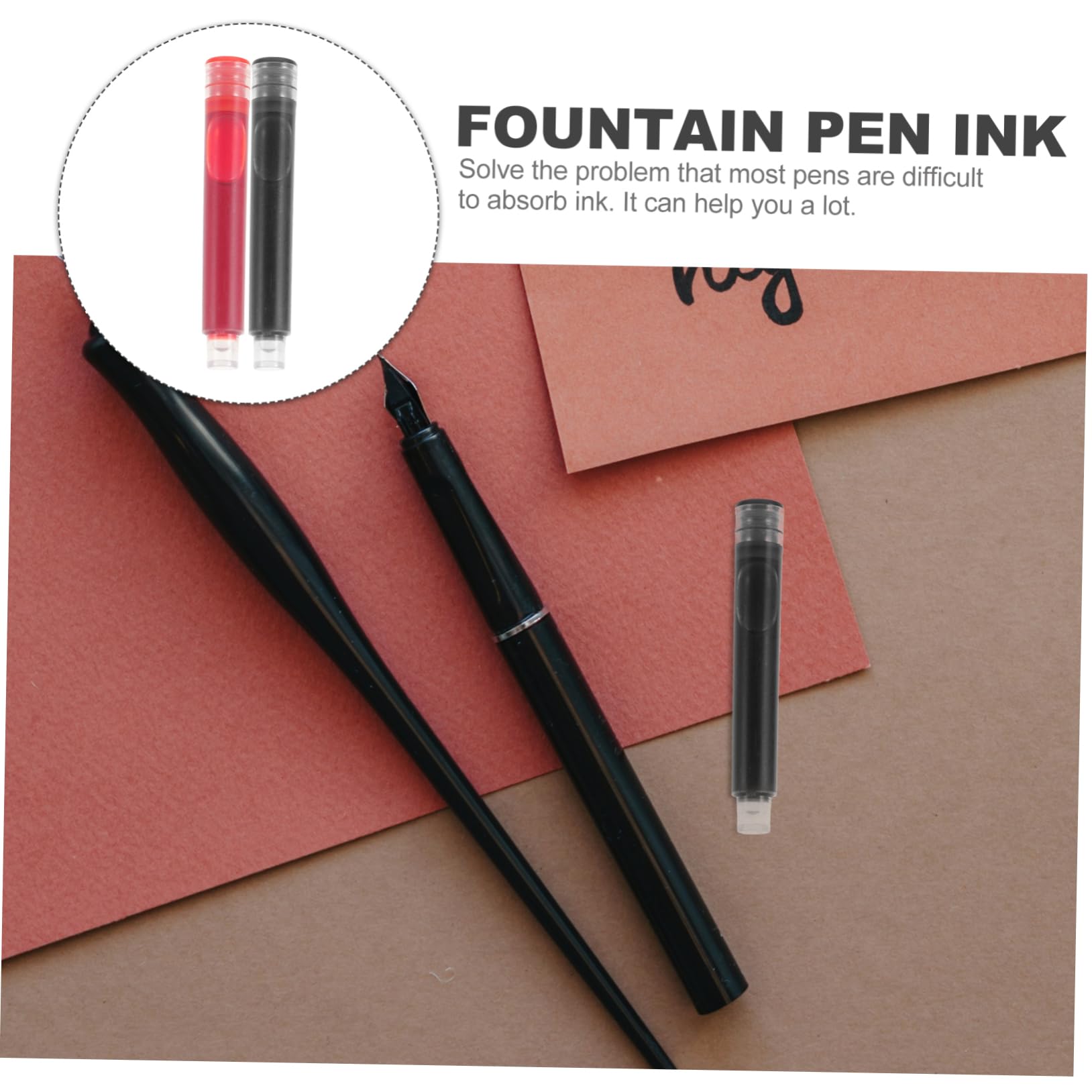 OSALADI 5 Ensembles Lot De 5 Stylos Effaçables Pour Étudiants Recharges Pour Stylos Stylos À Encre Effaçable Stylos À Plume Recharges Pour Gros Stylos Stylos Noirs 100 pièces * 5