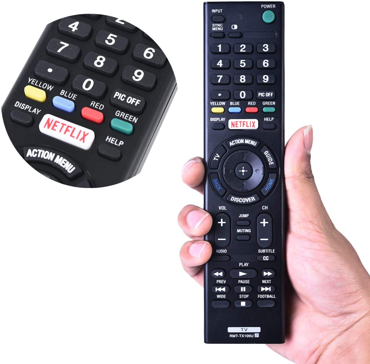 Télécommande De Remplacement ABS Pour TV - Modèle RMT-VB100U - Neuf Sous Blister