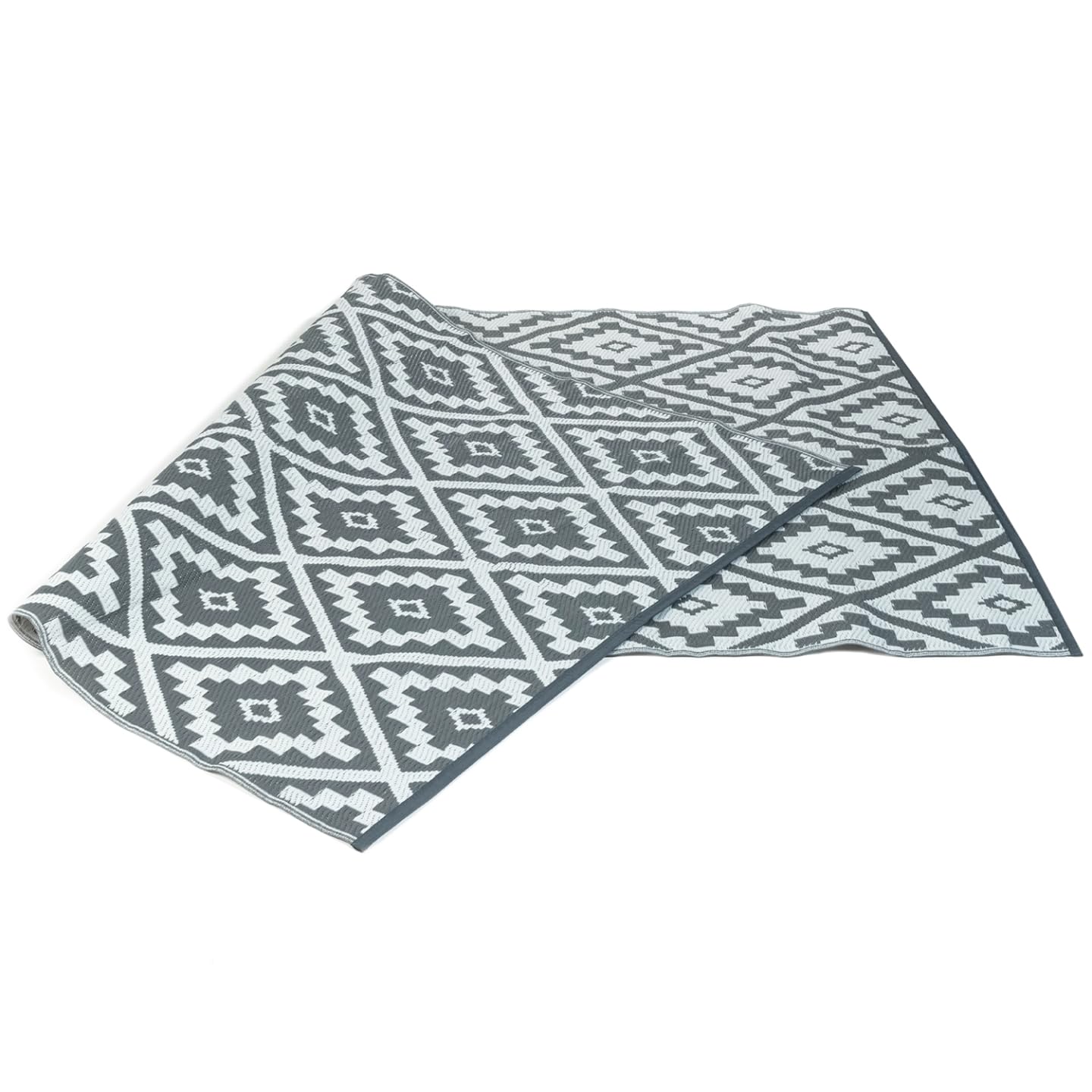 IDMarket - Tappeto esterno Bahamas grigio 270 x 470 cm