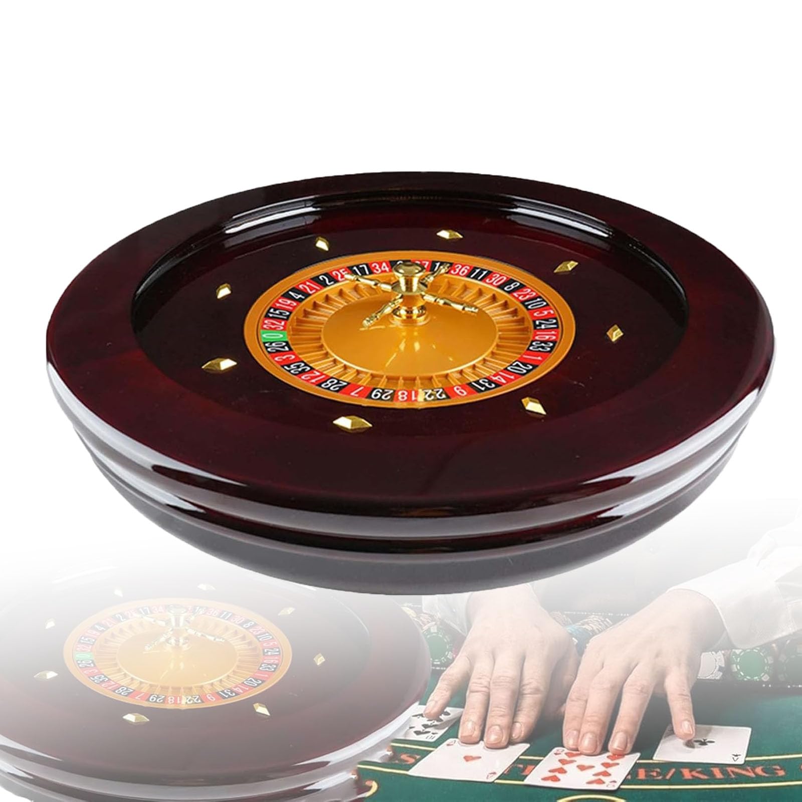 Roulette en bois avec roulements de précision, kit professionnel pour adultes, usage domestique, fête de club, jeux de nuit