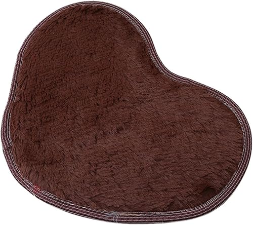 Miniatura 7 de Sevenfly Alfombra suave de piel de oveja sintética en forma de corazón, alfombra esponjosa para el hogar, sala de estar, sofá, suelo, dormitorio,