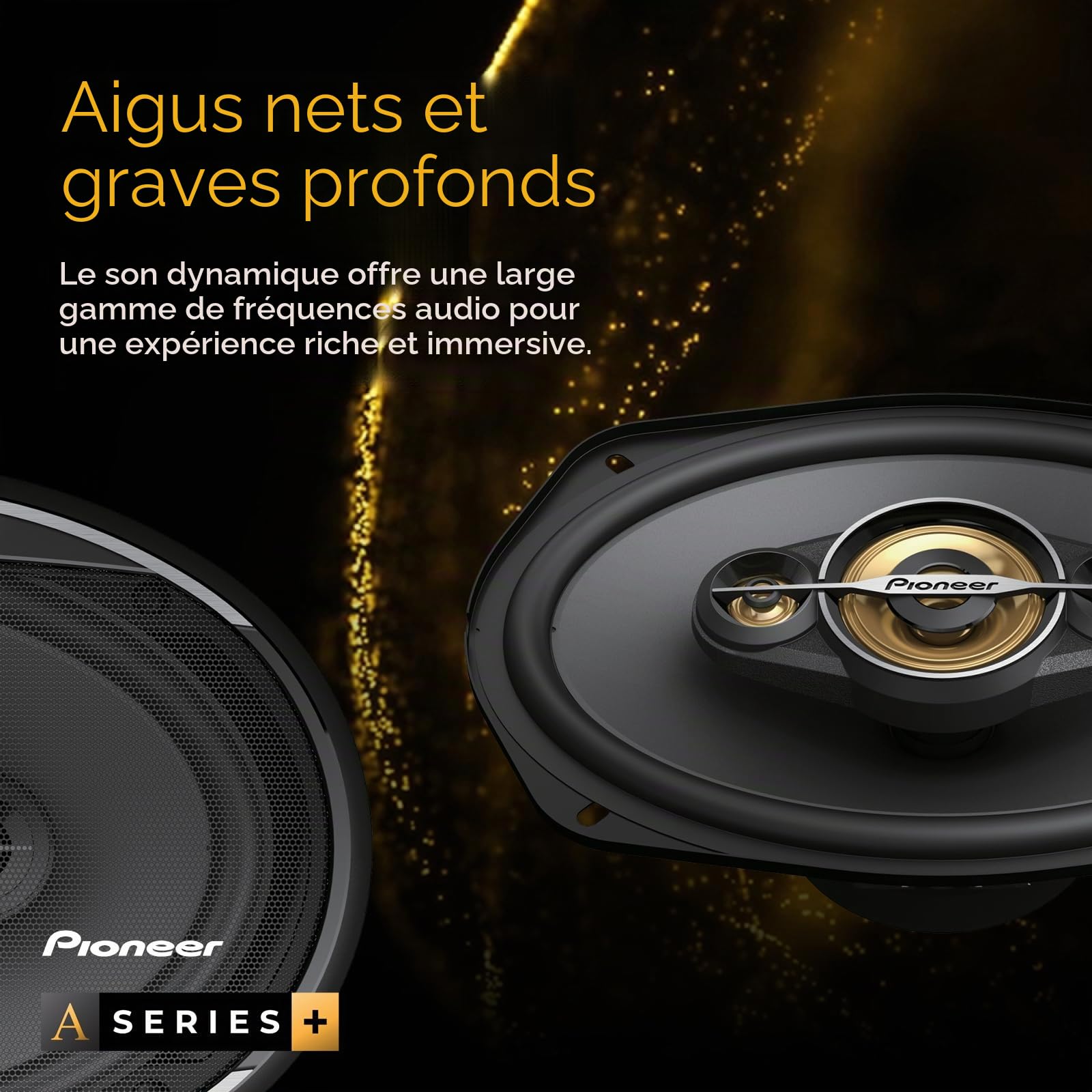 PIONEER TS-A1601C Haut-parleurs Voiture 2 Voies séparées de 16,5cm, Puissance 350 Watts