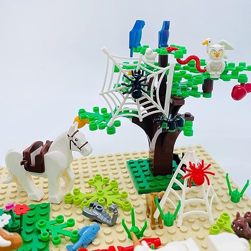 Miniatura 7 de Juego de 39 figuras de animales de amigos, bloques de construcción, animales de zoológico de granja, regalo para niños y niñas a partir de 6 años,