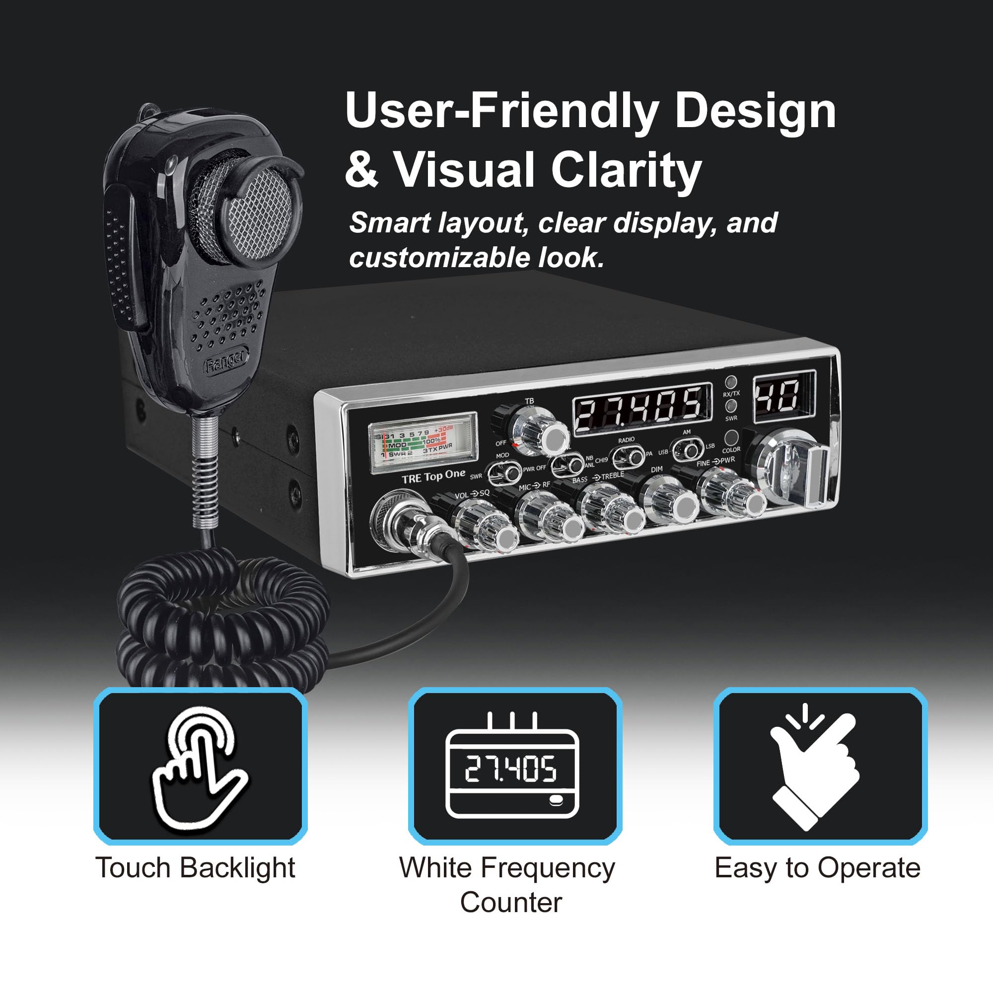 Amazon.com: Texas Ranger TRE Top One SSB Compact CB Radio for