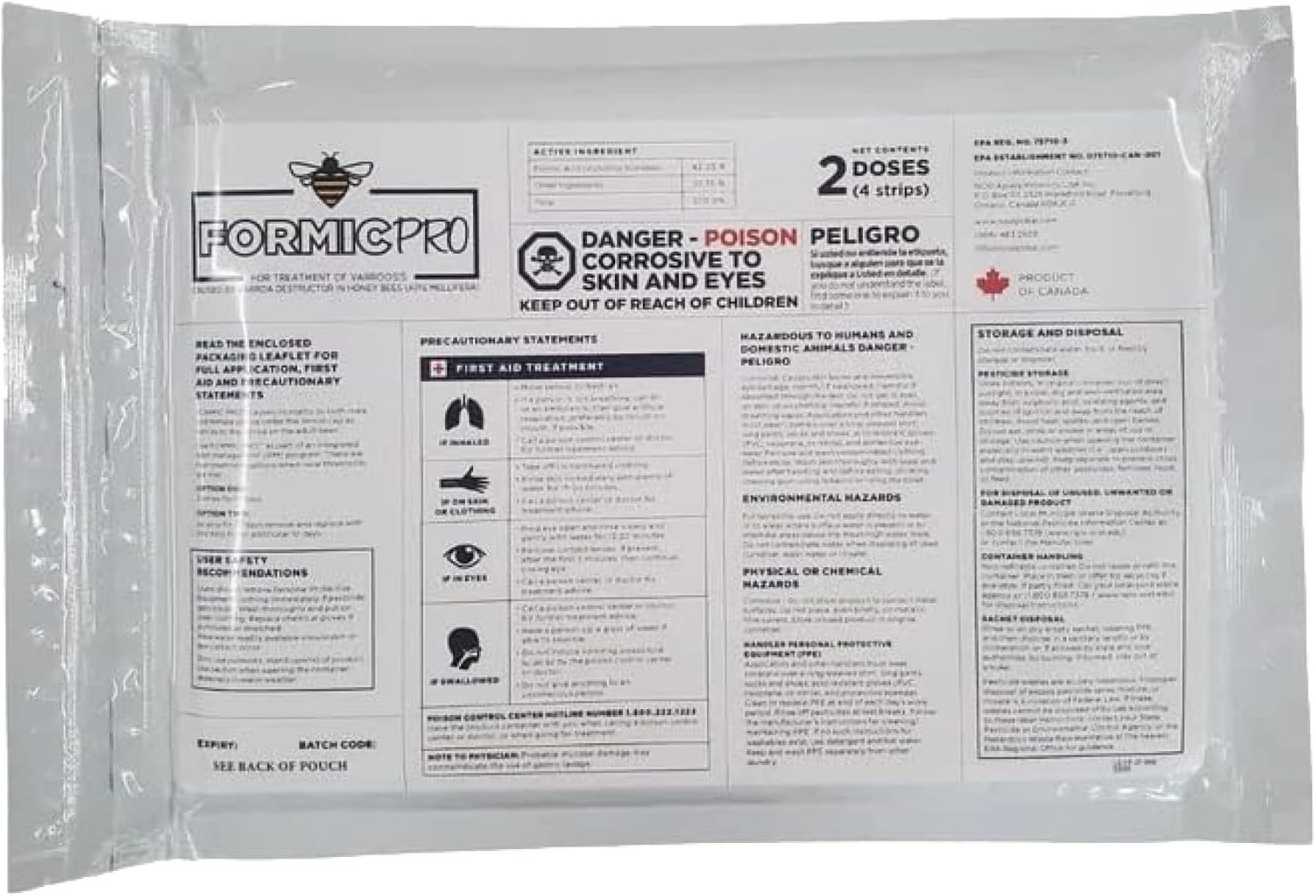 Formic Pro - 2 Doses - 4 Strips