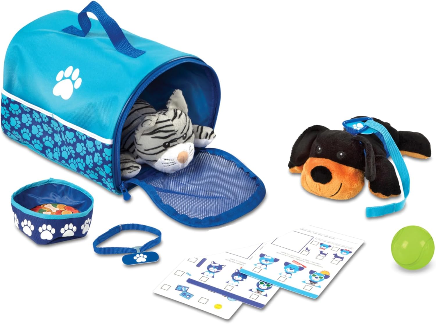Melissa & Doug Tote & Tour Pet Travel Play Set | Pretend Play | Play Set | 3+ | Gift for Boy or Girl