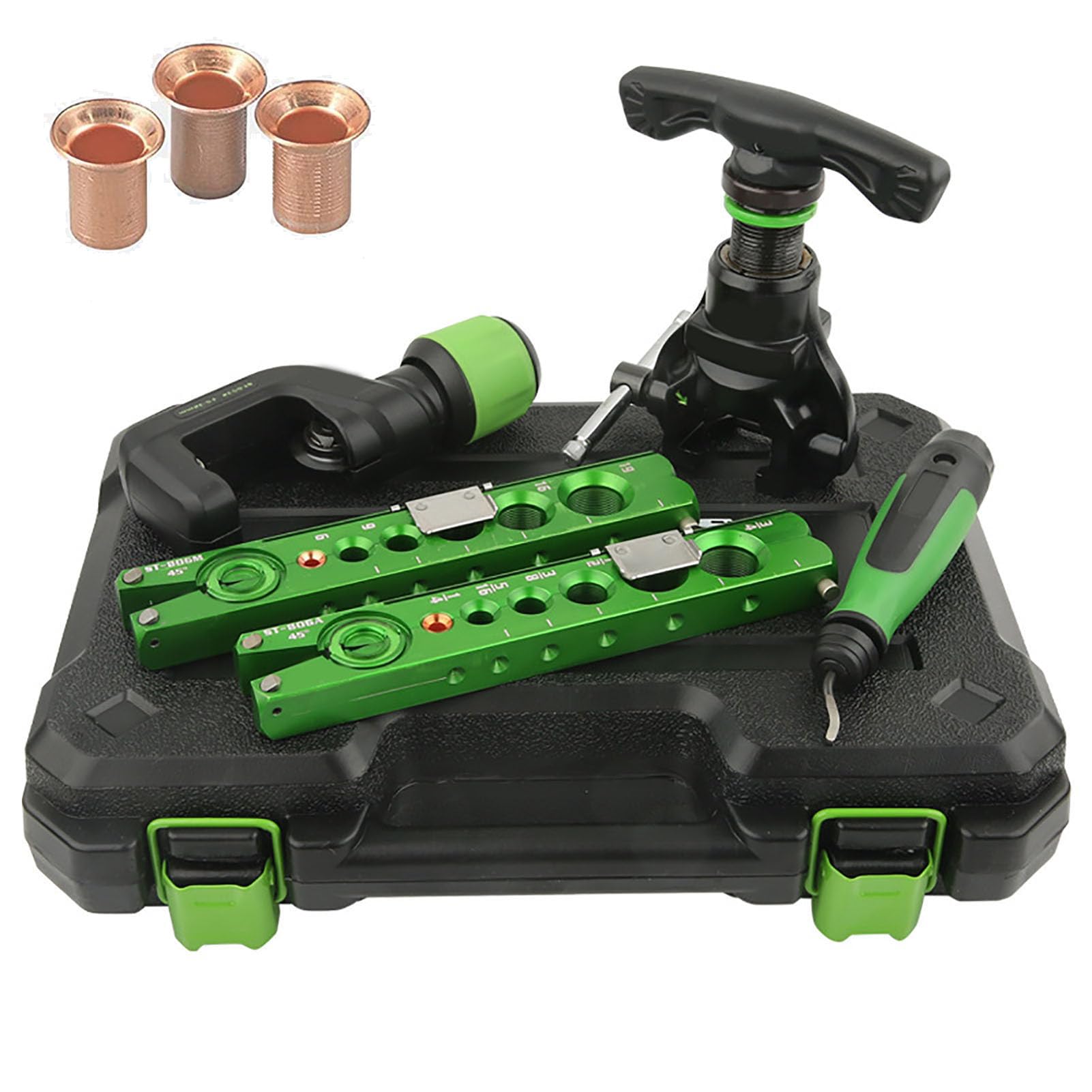 GYKOZY Flaring Tool Kit for with Pipe Cutters and Deburring Tool, Eccentric Flare Tool for Piping, Essential Tools for Easy Installation