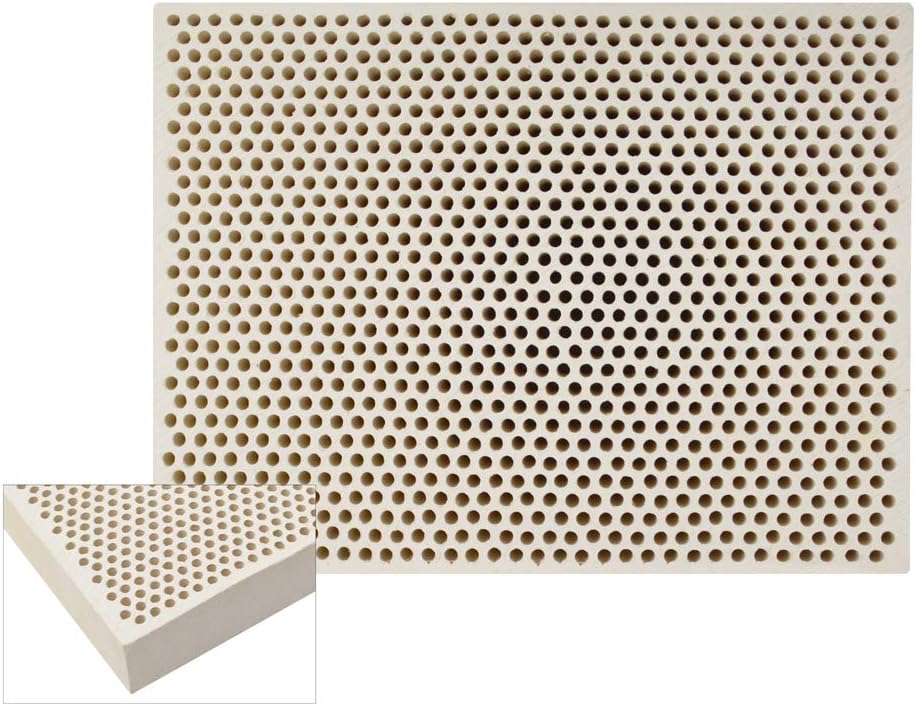 Honeycomb Ceramic Block with 1,050 Holes Jewelry Making Metalsmith Precious Metal Casting Soldering Work Surface Board