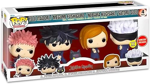 Miniatura 2 de Jujutsu Kaisen Funko Pop Set - Bundle with JJK Funko Pops Including Yuji Itadori, Megumi Fushiguro, Nobara Kugiaki, Satoru Gojo Plus Phone Wallet