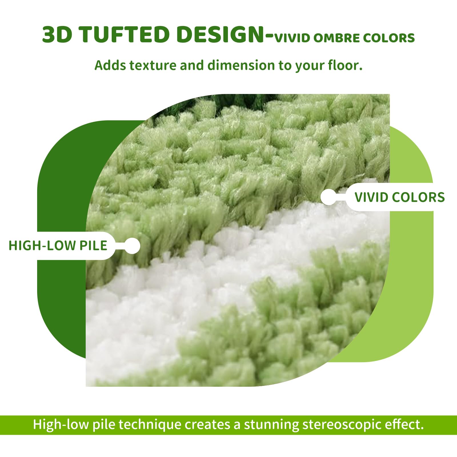 Tappeto da Bagno Passatoia a Forma di Foglia di Banano Verde, Grande Tappeto da Bagno a Forma di Foglia di Palma, Morbido in Microfibra Soffice Antiscivolo Lavabile Assorbente 114x50cm