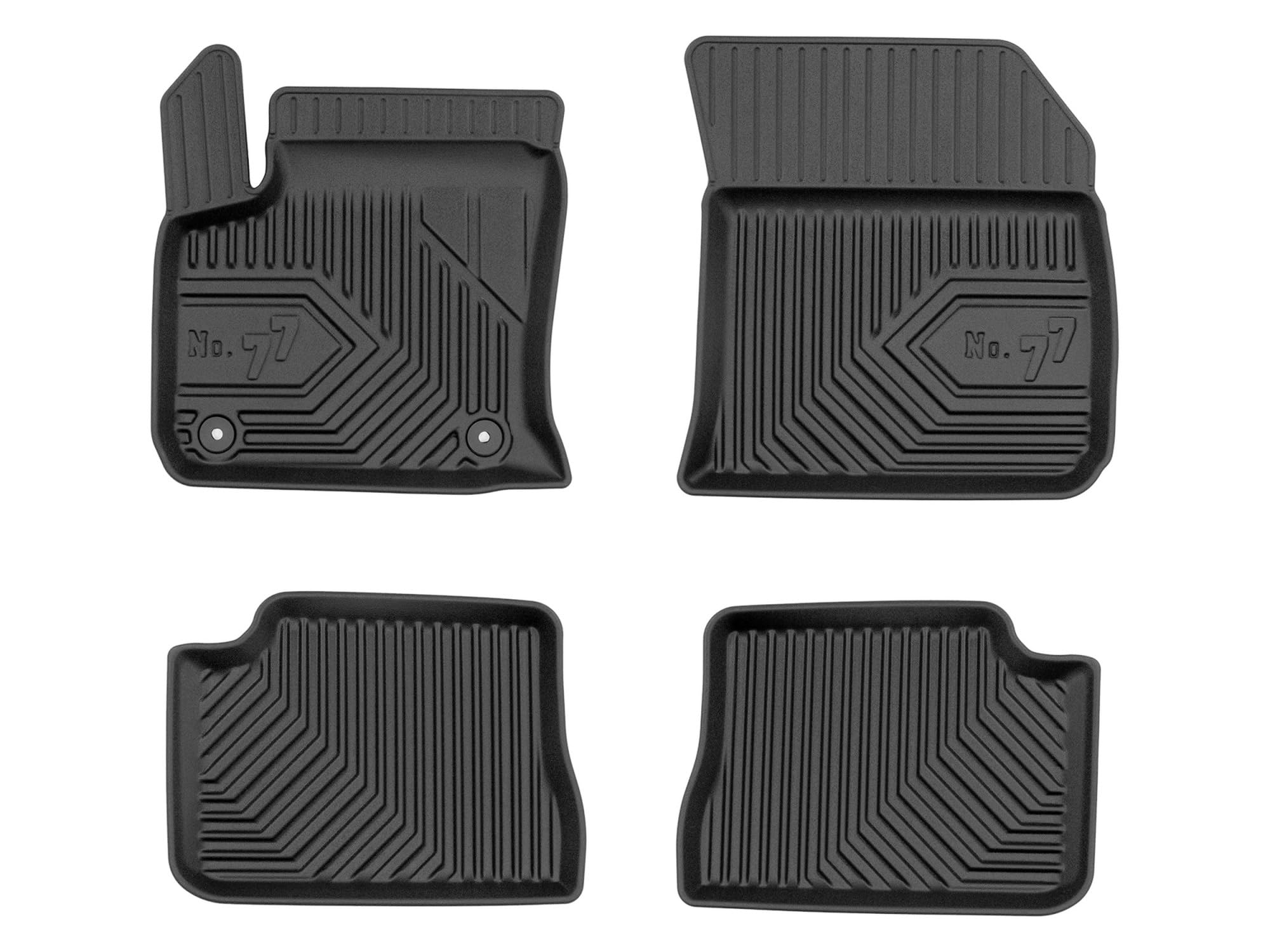 Dywaniki 3D TPE kompatybilne z DS 3 Crossback (2018-), komplet, NO77