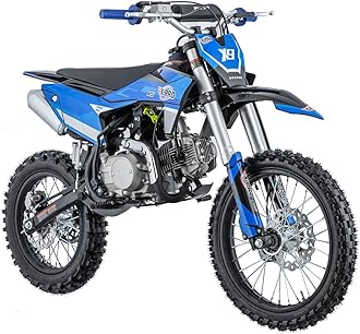 X-PRO X9 125cc Dirt Bike Adults Pit Bike 125 Pitbike,Big 17"/14" Tires!(Blue)