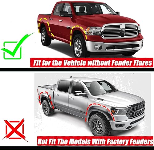 Miniatura 2 de QUYDDC Aletas de barro aptas para Je-ep Grand Cherokee (WK2) 2011-2021, no son compatibles con el submodelo STR, STR-8, Summit, guardabarros