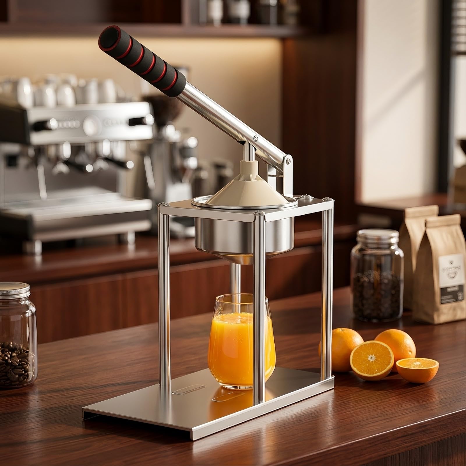 Amagogo Spremiagrumi a Leva Antiscivolo Utensile Base Rettangolare Stabile, Robusto, Spremifrutta, per Bar, Chiosco, professionisti del bar, Testa A Punta