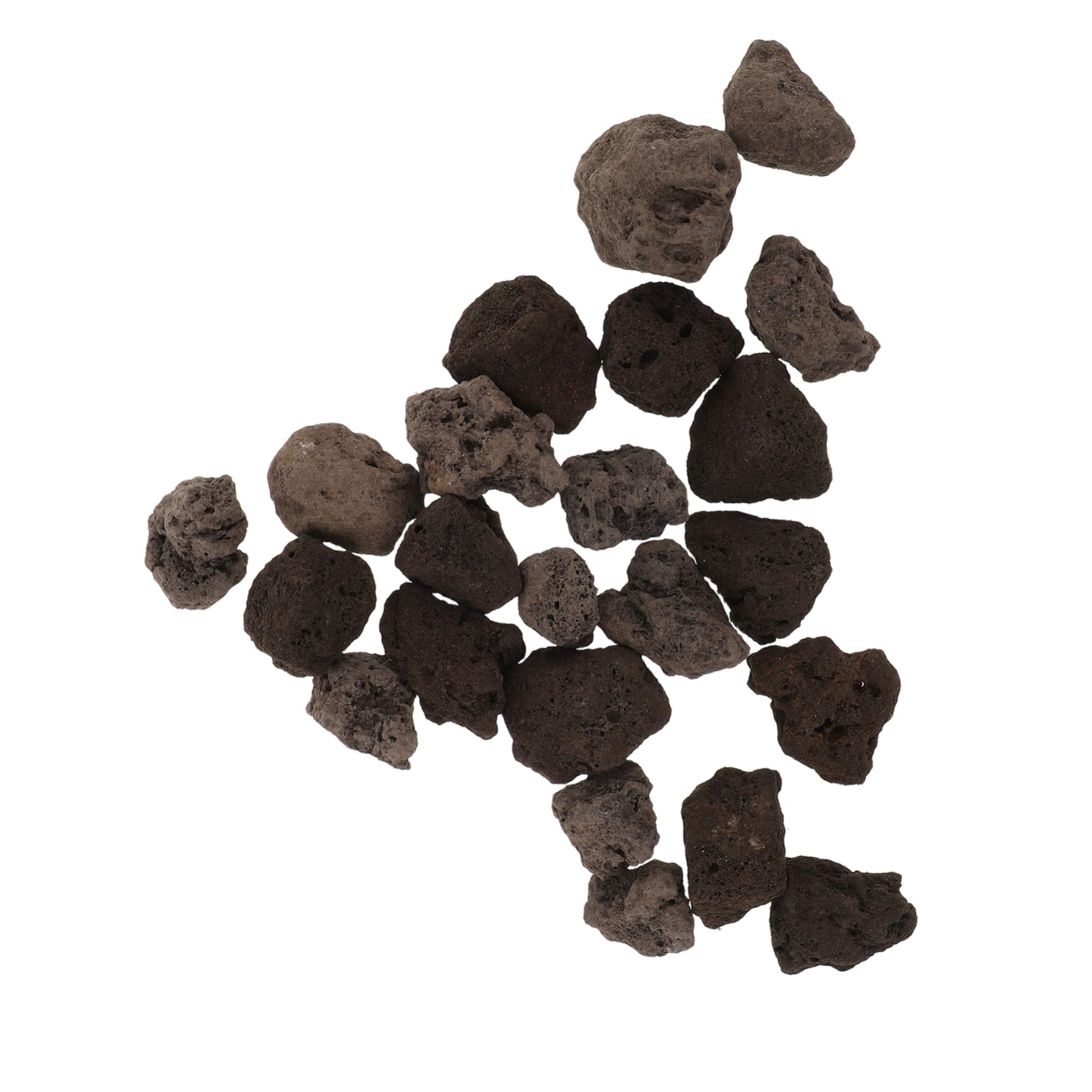Yardwe Natural Volcanic Black Garden Rocks for Aquarium Decor Fire Pit and Outdoor Landscaping