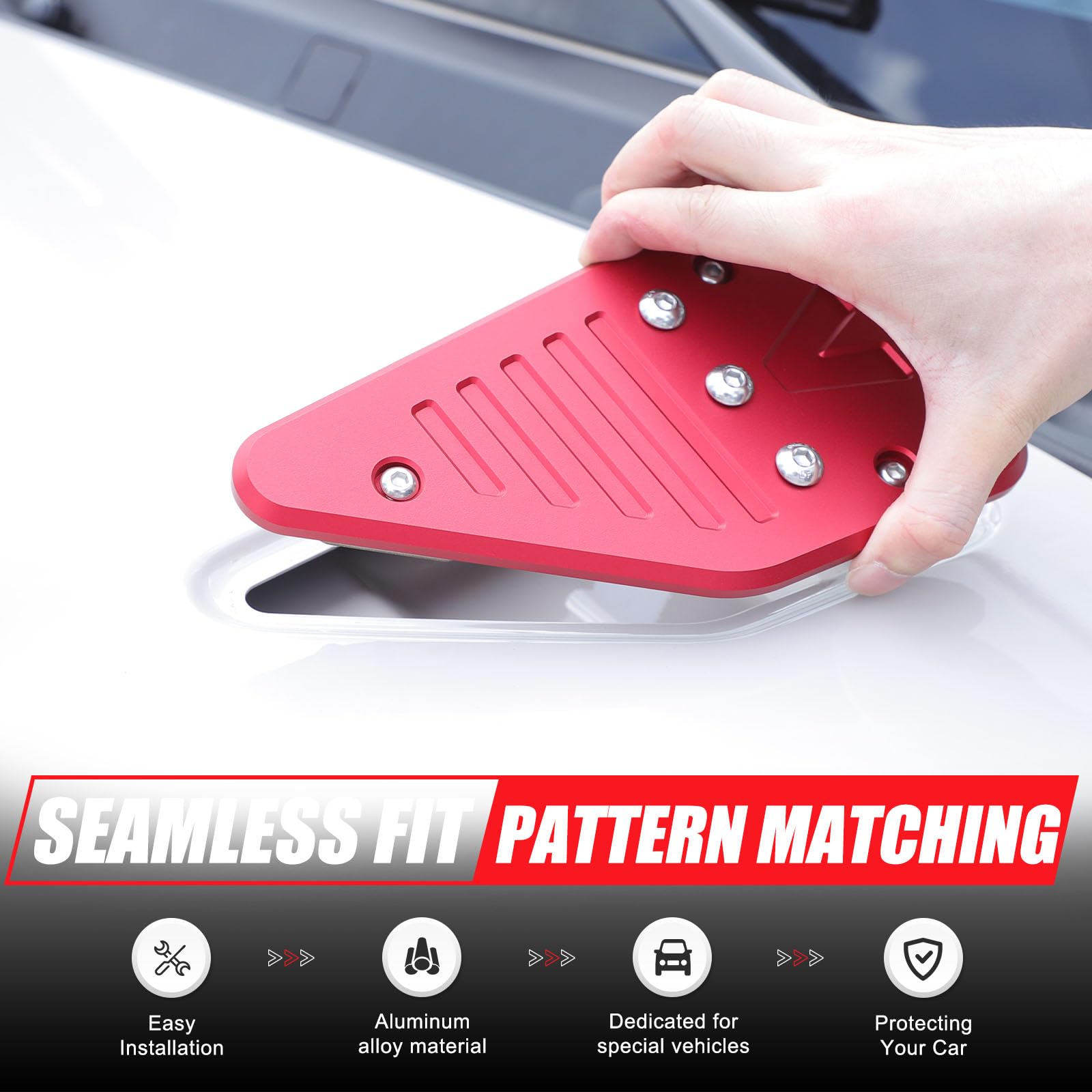 Car Hood Trim Replacement parts Compatible with Ineos Grenadier 2020-2026 Hood Expansion Trim Cover Multi-function Searchlight Bracket External — view 6