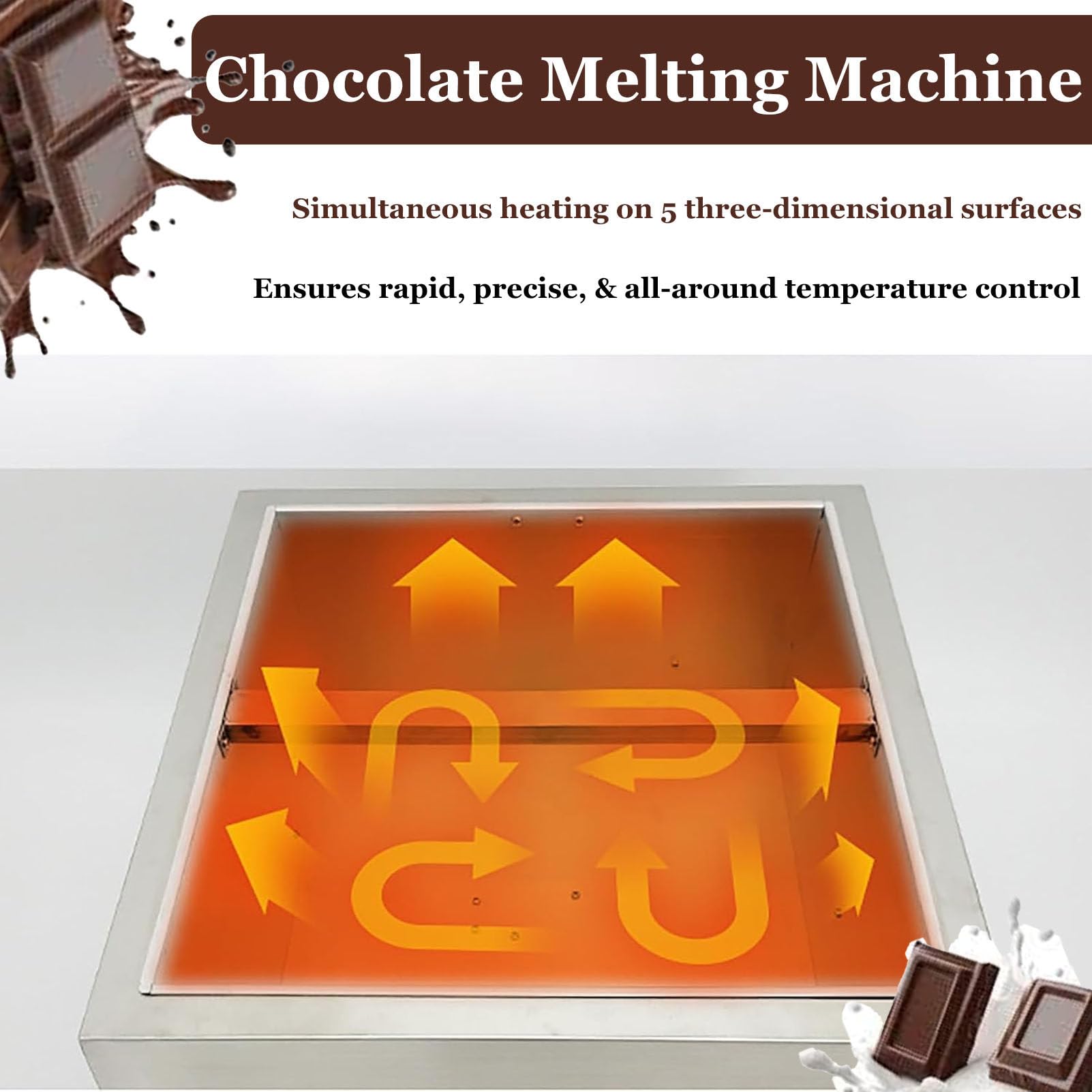 Tempéreuse à Chocolat numérique 500 W, Machine à Fondre Le Chocolat, contrôle de température réglable de 0 à 85 °C, idéale pour Chauffer et Maintenir Le Chocolat au Chaud Single-Cylinder