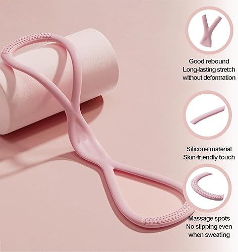 Miniatura 3 de Figura 8 banda de resistencia, figura 8, bandas de resistencia para mujeres y hombres, para brazos, espalda, hombros elásticos con asas, regalo para