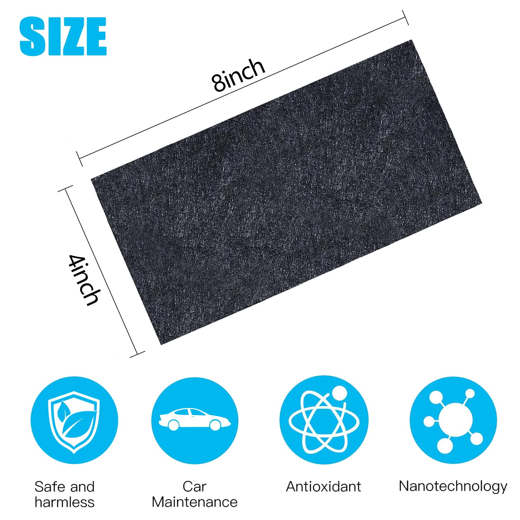 Nano Sparkle Cloth Car Scratch Remover - Advanced Nano Scratch Fix Tool - Easily Removes Small Scratches, Swirls, Residue & Water Spots - Restores Car Paint to Original, Like-New Shine 3Pcs