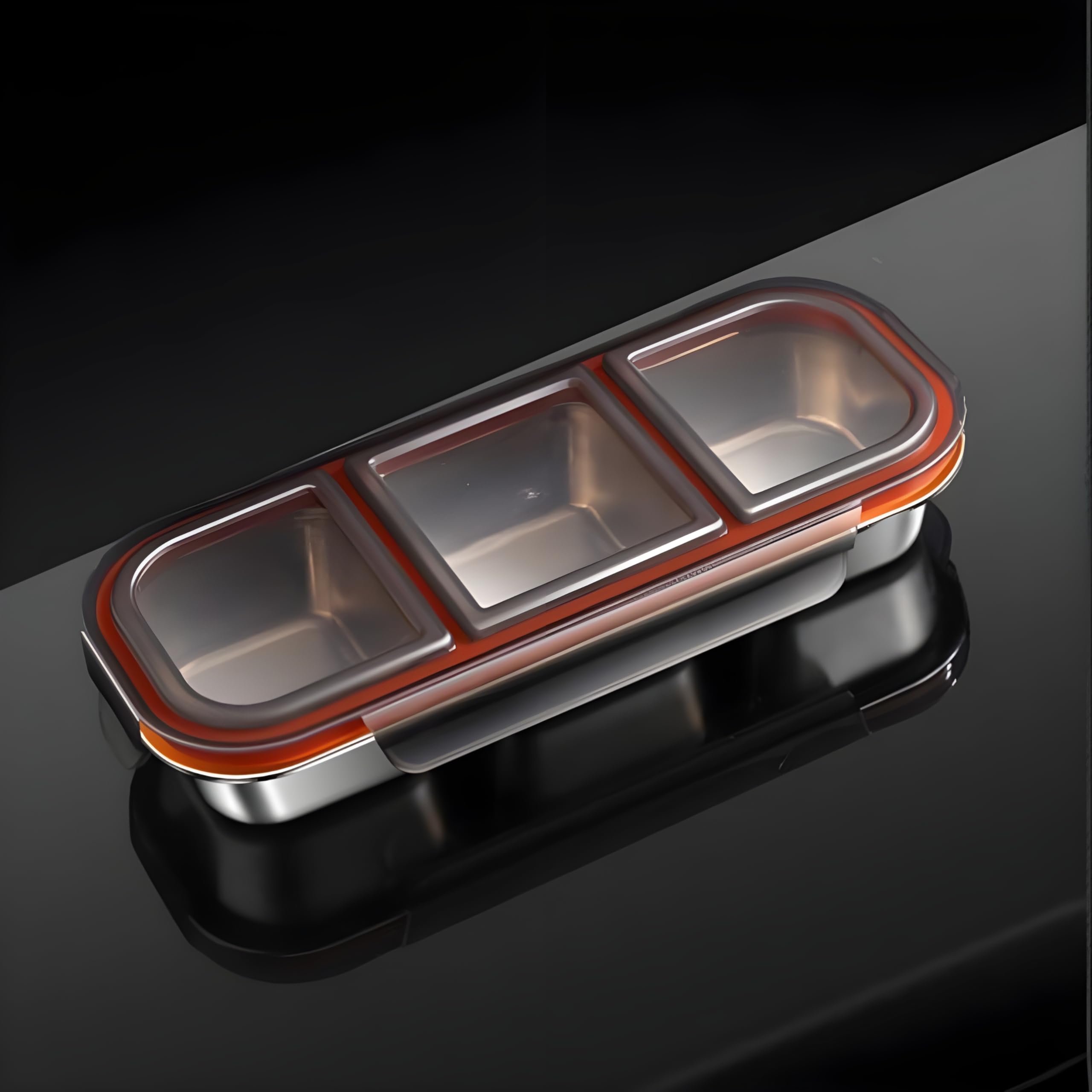 Motka Stainless Steel Lunch Box - 3 Compartments -17