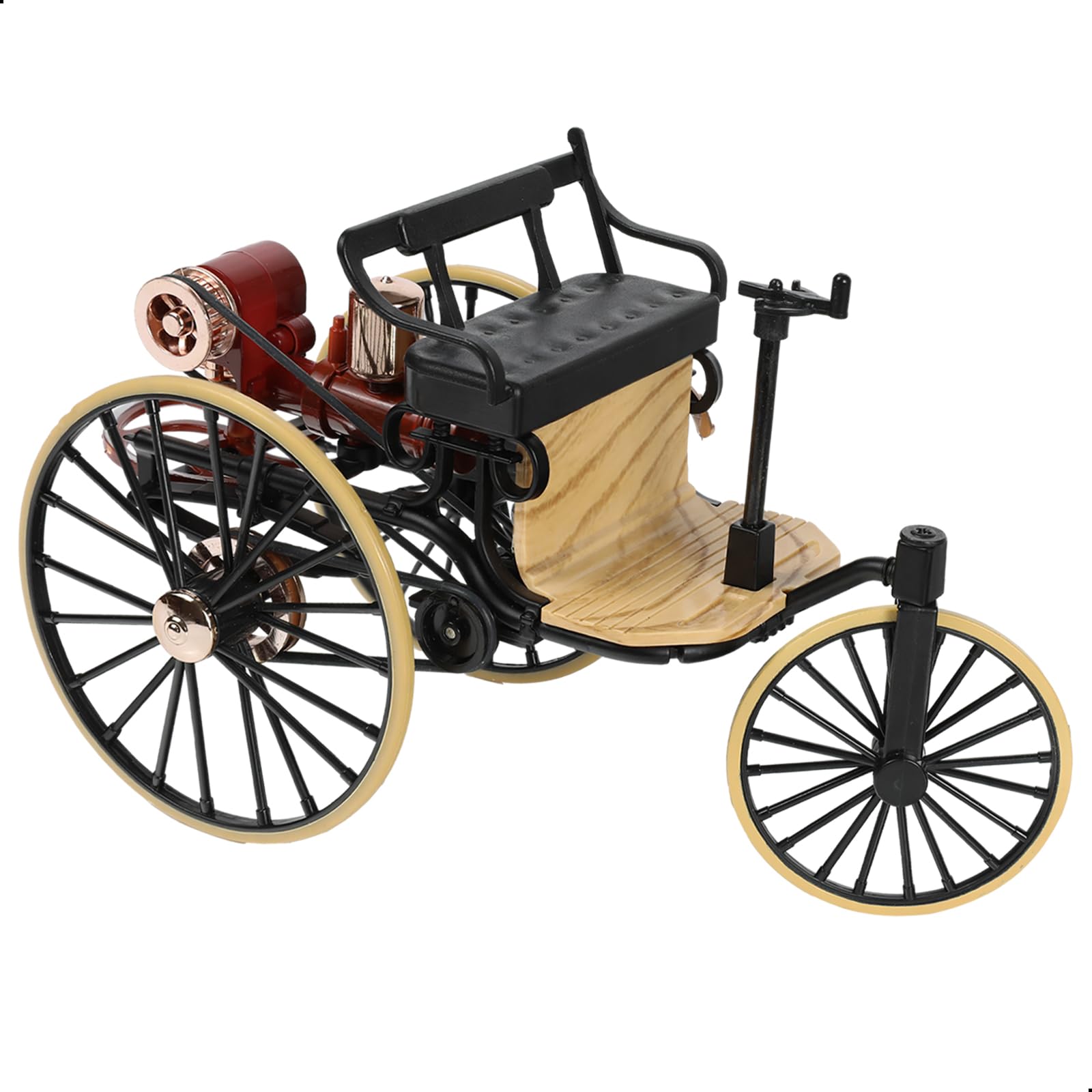 Compatible for Mercedes Patent Motor Car No. 1 Model Car Beautiful 1:12 scale replica of the world's first car, a wonderful ornament, home decoration, perfect for collectors and history lovers