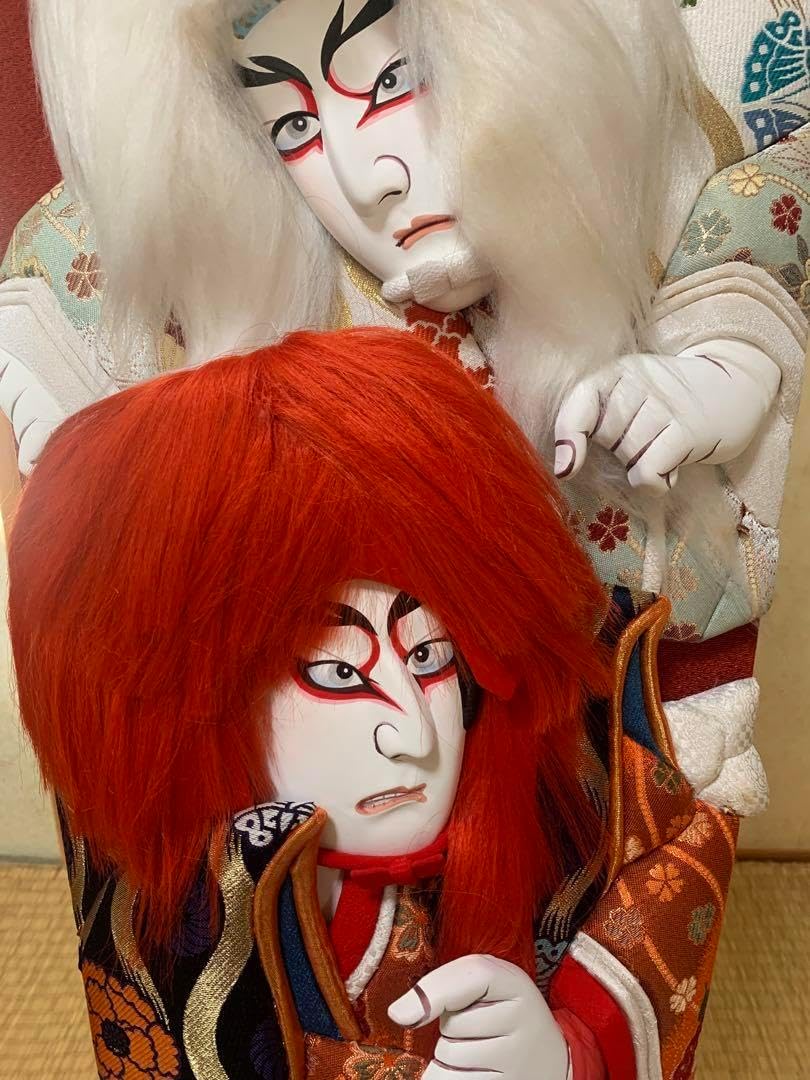 羽子板 特大 お正月飾り 縁起物 25号 76㌢ 伝統工芸江戸木目込 連獅子