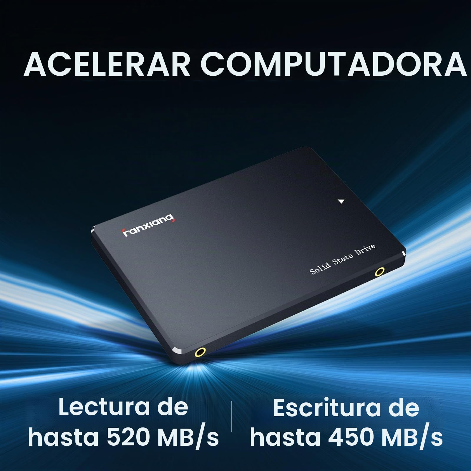 fanxiang S101 SATA SSD 256GB Unidad de Estado sólido Interna 2,5 Pulgadas 6 GB/s Negro
