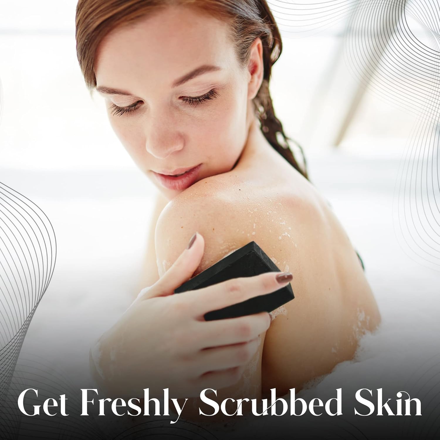 Vivo Per Lei Dead Sea Soap Bar - Face Soap for Women - Contains Dead Sea Salt, Charcoal - 3.17 Oz - Pack of 3 - Image 2