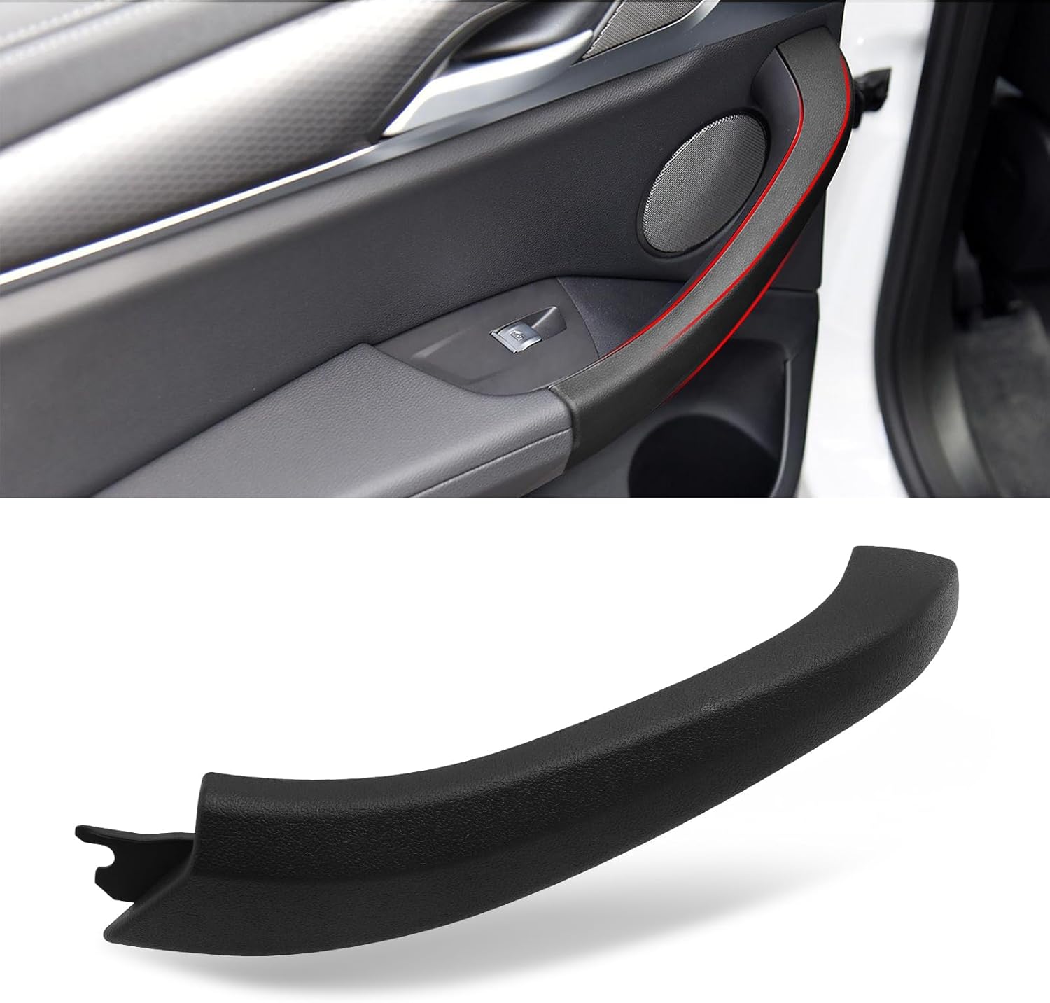Jaronx Compatible with BMW X3 G01/X4 G02 Door Handle Cover Replacement, 1PCS Left Front/Rear Interior Door Handle Outer Covers for X3 G01 2017-2024, X4 G02 2018-2024 (NOT Leather Material)