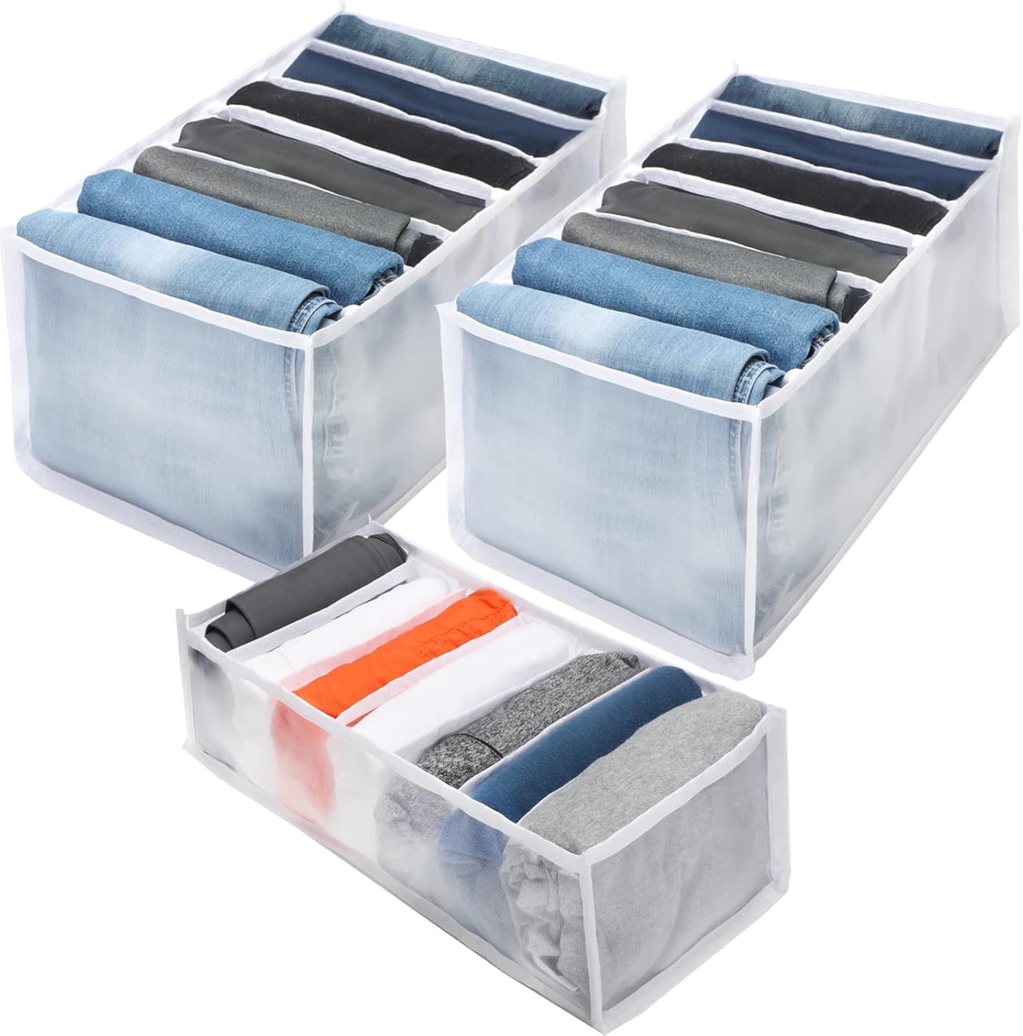 Wardrobe Clothes Organizer Washable Closet Organizers and Storage Drawer Organizer Clothes