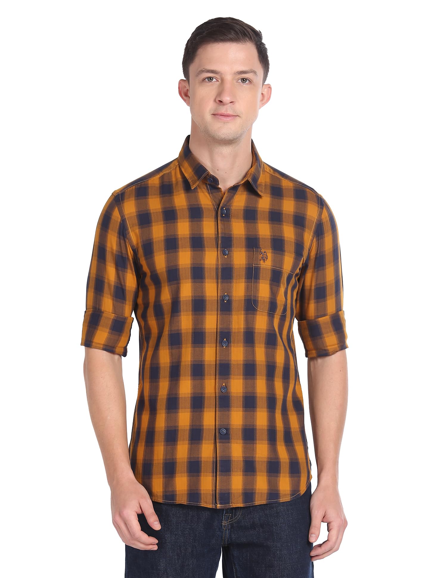 Men Cotton Slim Fit Shirt-image-30