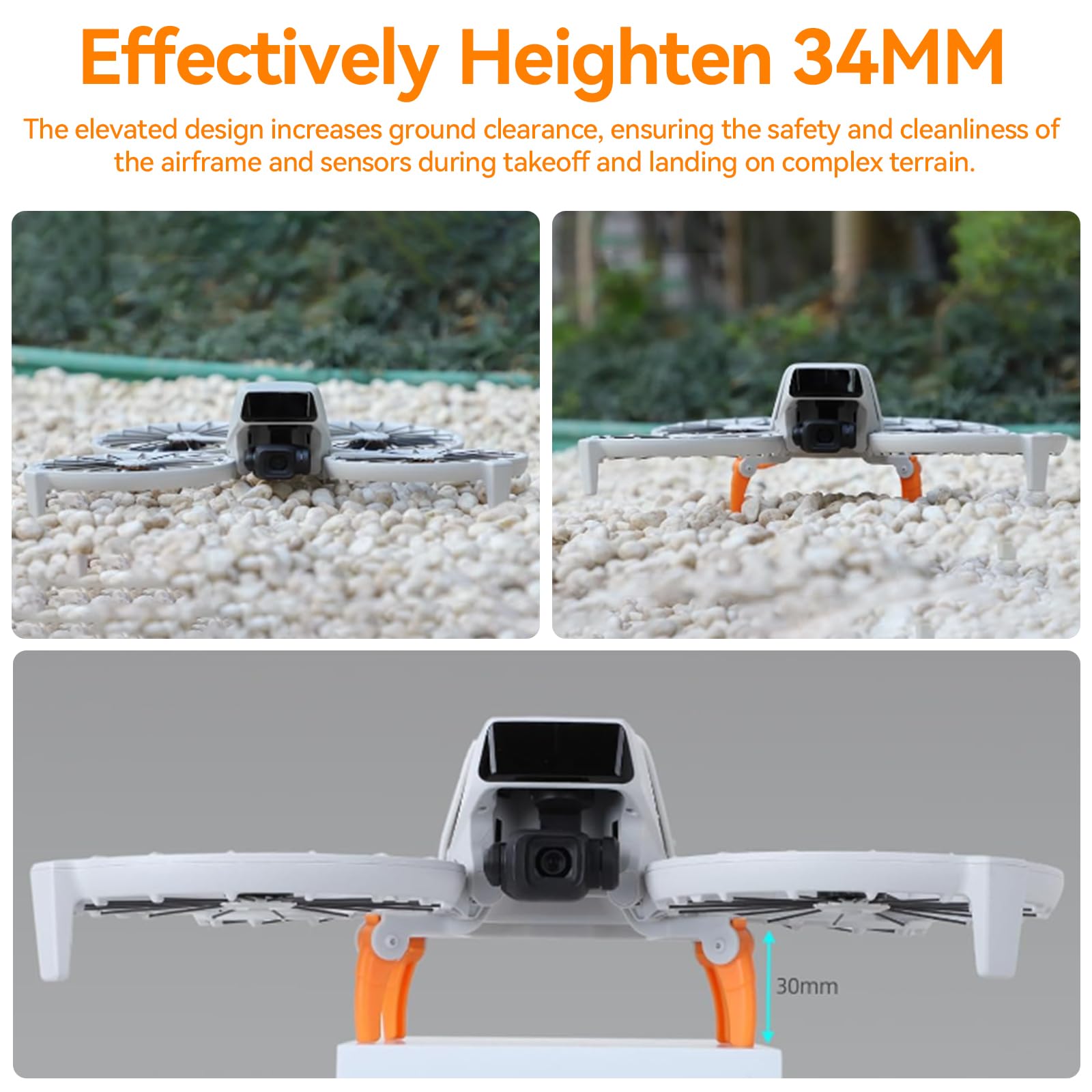 DJI Set di accessori Flip (RC-N3) – custodia, piedini di estensione dell'altezza, protezione dell'elica, set completo per la massima sicurezza
