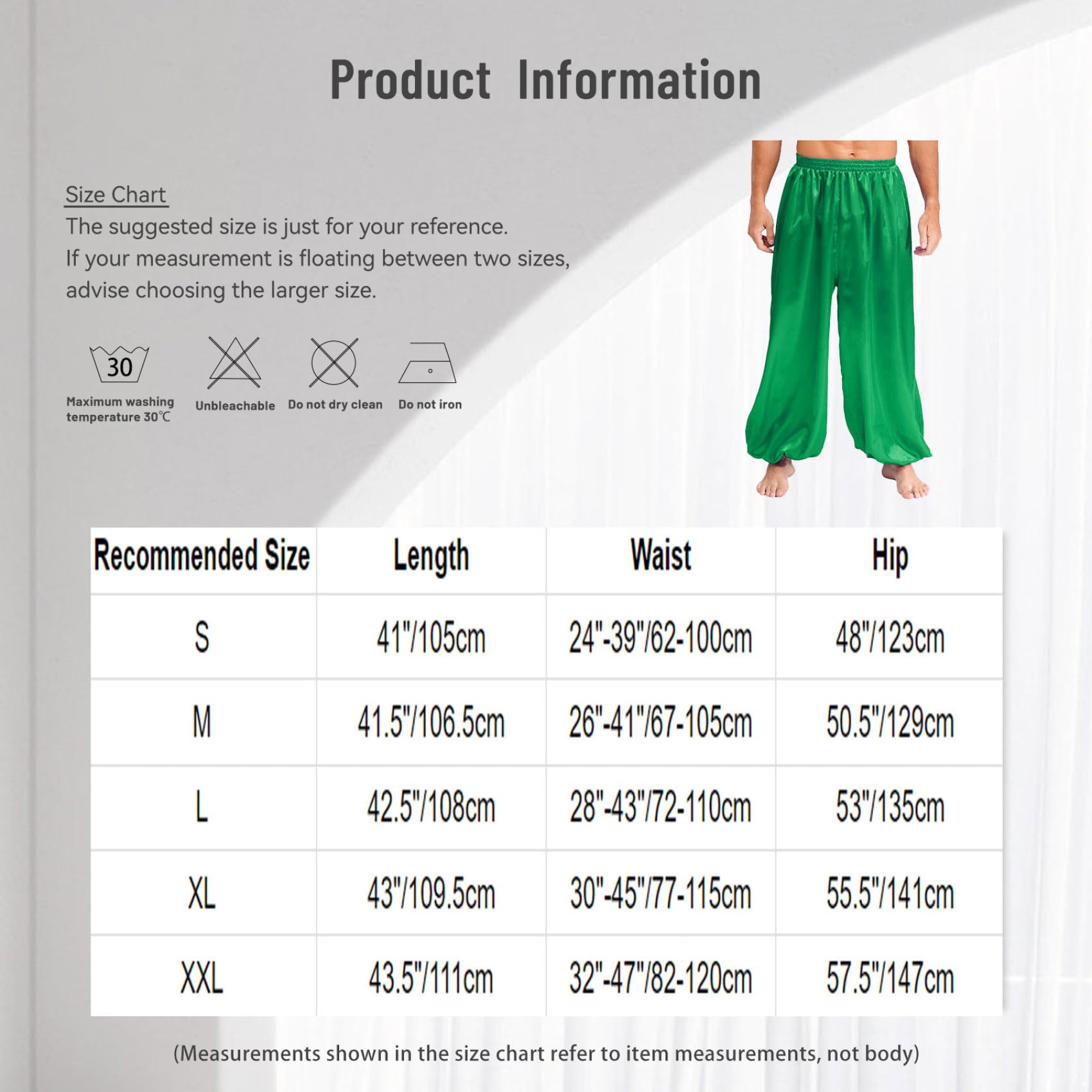 Pantalones De Harén Para Hombres Disfraz De Príncipe Árabe Satén Holgados