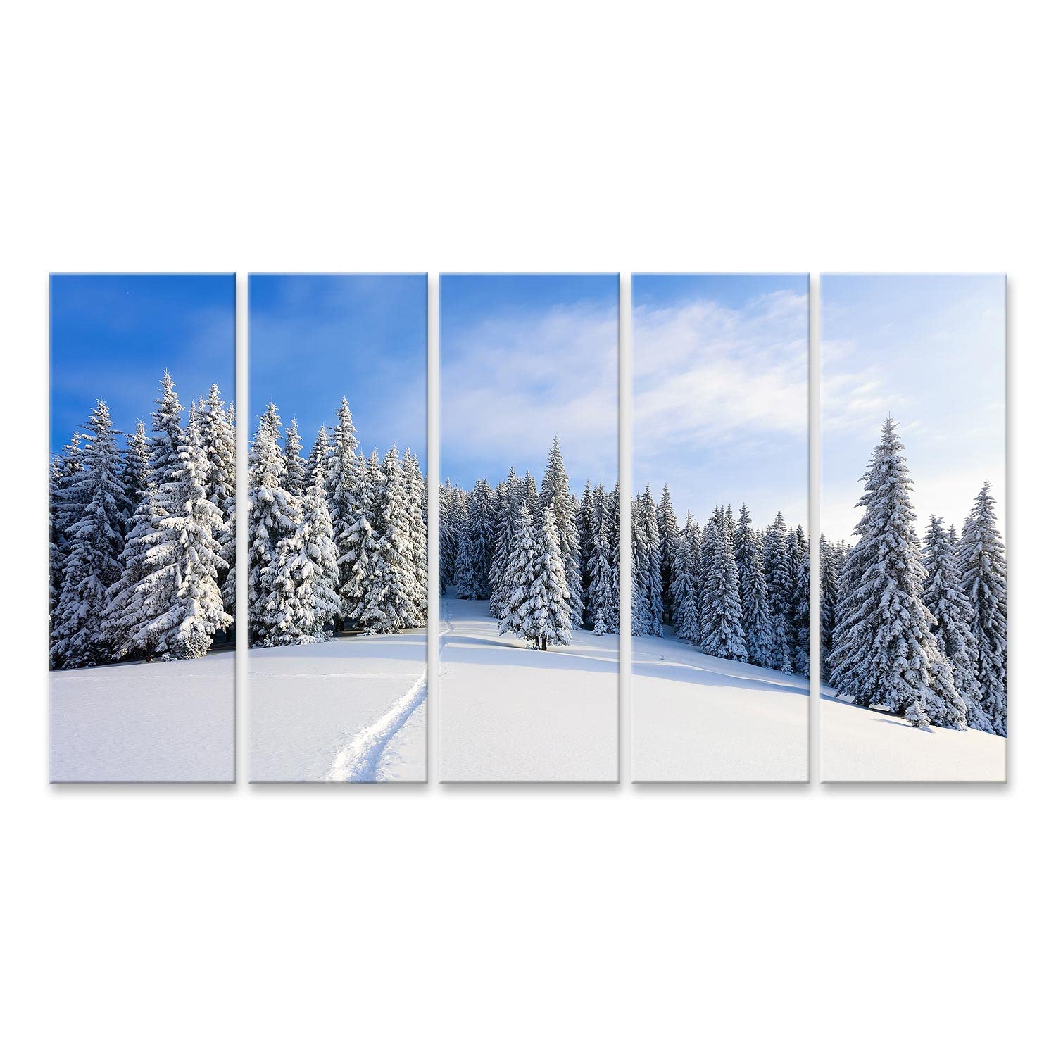 islandburner cuadro sobre lienzo paisaje invernal con hermosos árboles bajo la nieve cuadros murales carteles