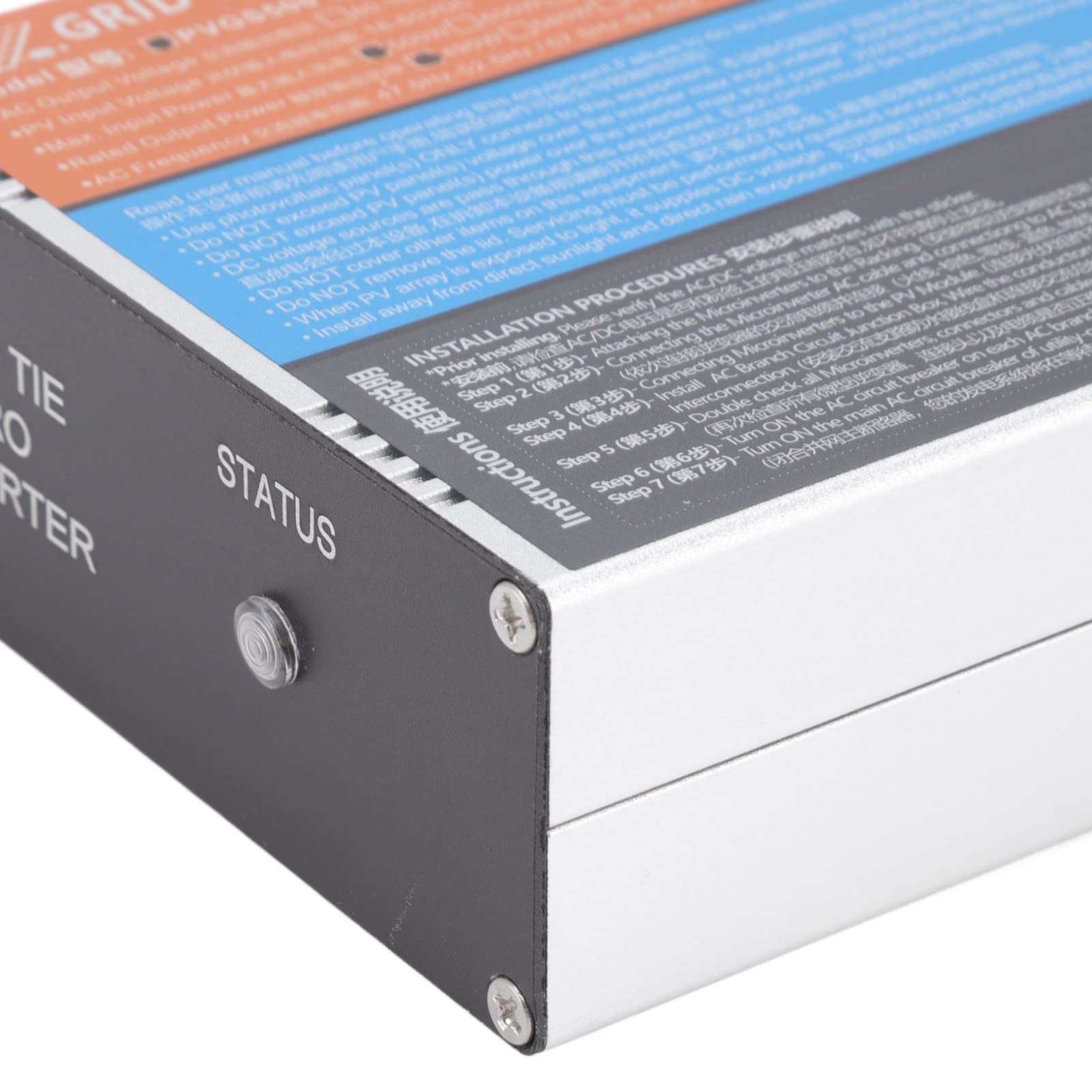 Cryfokt Mikroinwerter Solarny o Wysokim Współczynniku Konwersji Wodoodporny Inwerter Sieciowy do Systemów Wytwarzania AC220V (PVGS-500W(18-60V)-AC220V)