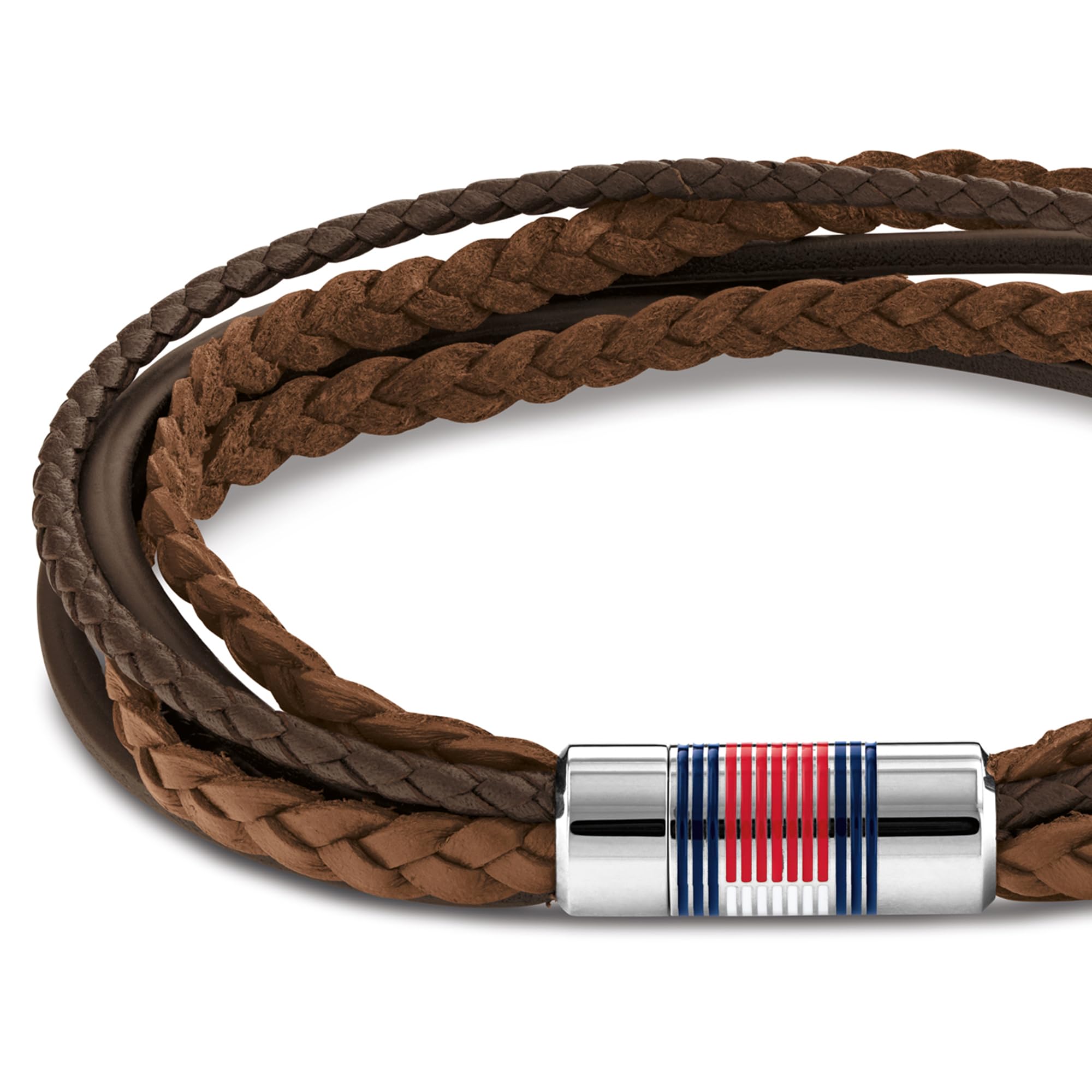 Tommy Hilfiger Biżuteria Męska Skórzana Bransoletka Brązowy - 2790425