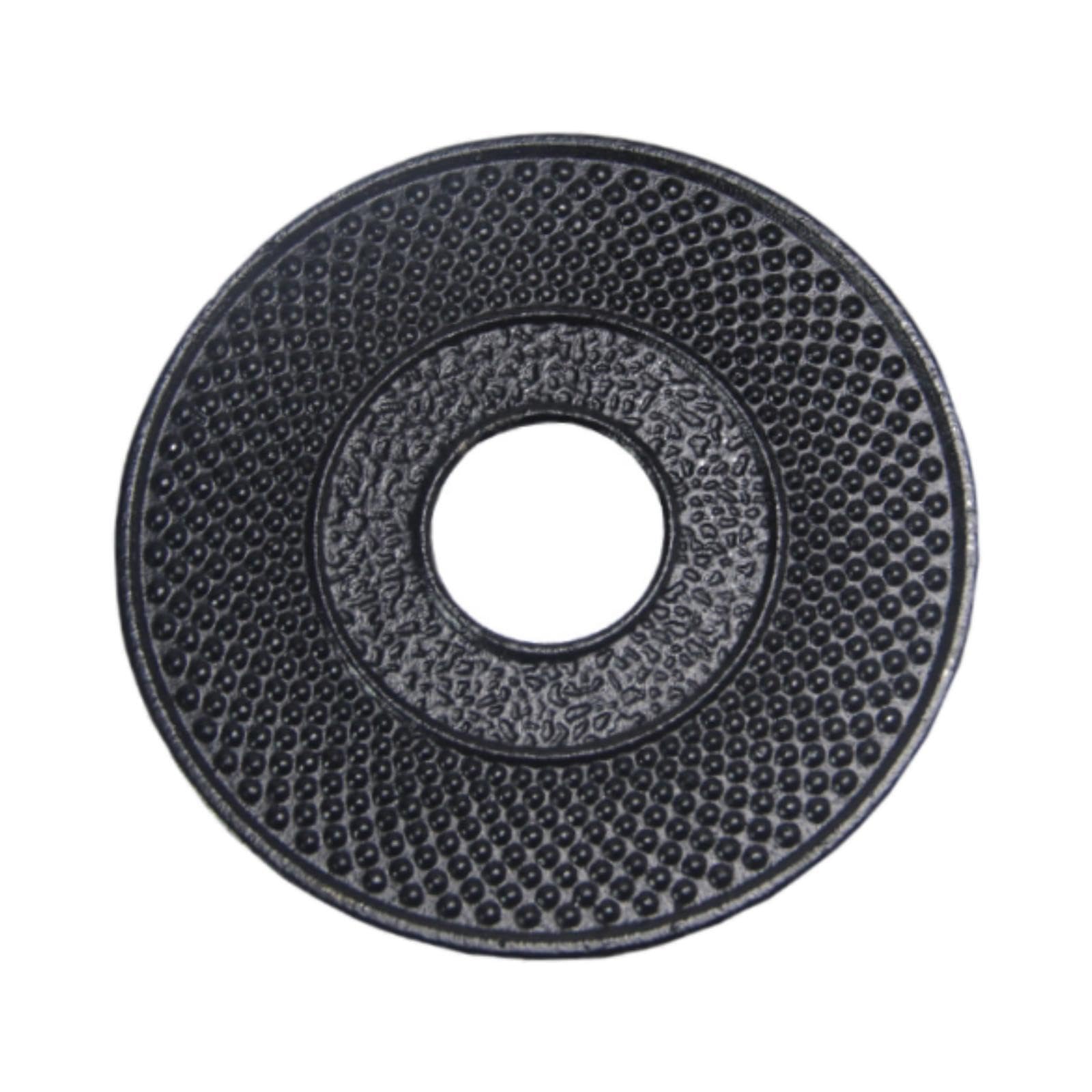 AMSLSIU Teapot Trivet Heat Insulation Pad Cast Iron Multi Functional Retro Metal Pot Mat Kitchen Dining Table Tea Kettle Black Trivet Dining Table Jug Holder