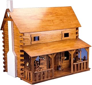 Greenleaf Creekside Cabin Dollhouse Kit - 1 Inch Scale