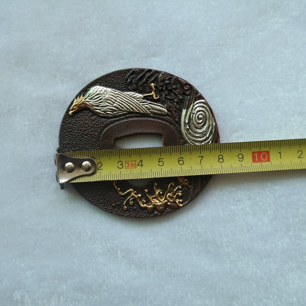 Japanese Sword (SEPPA-HABAKI-ITO) Gold-Plating Copper 019-027Menuki Fuchi-Kashira Tsuba