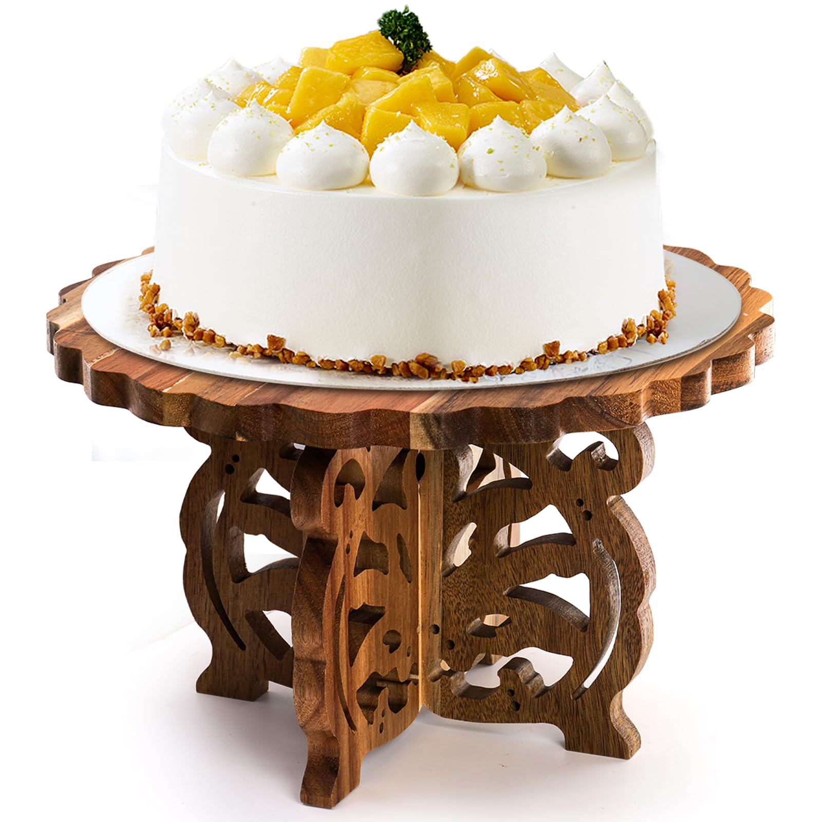 Eorbow 12' Wood Cake Stand